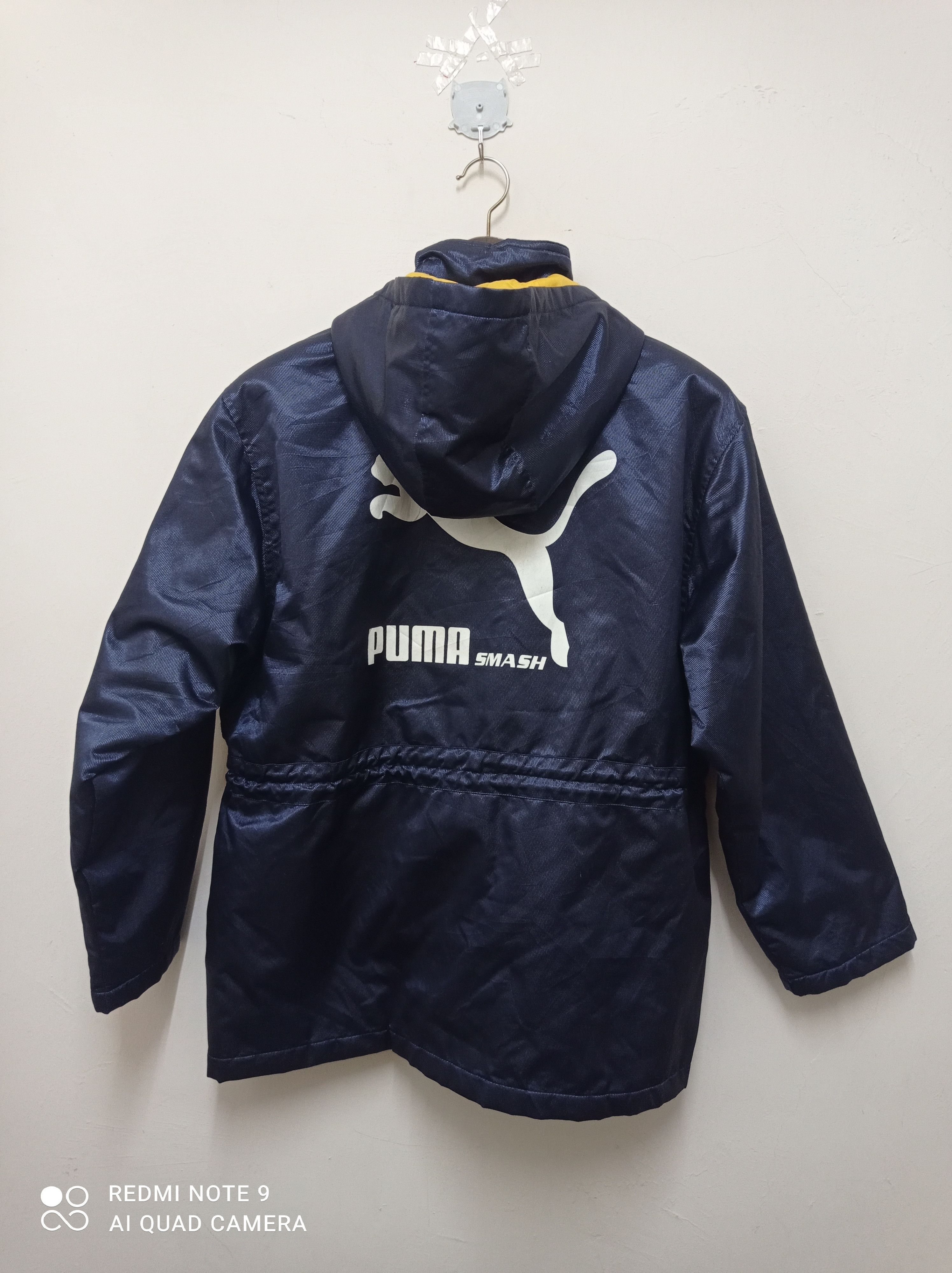 Puma × Vintage 💥 Vintage Puma Hooded windbreaker Rain jacket size XL💥 Size US XL / EU 56 / 4 - 4 Thumbnail