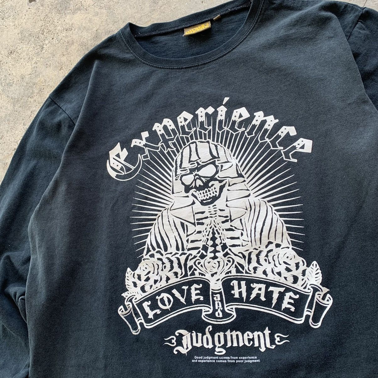Japanese Brand Experience love hate judgment art image black tshirt tee Size US M / EU 48-50 / 2 - 2 Thumbnail