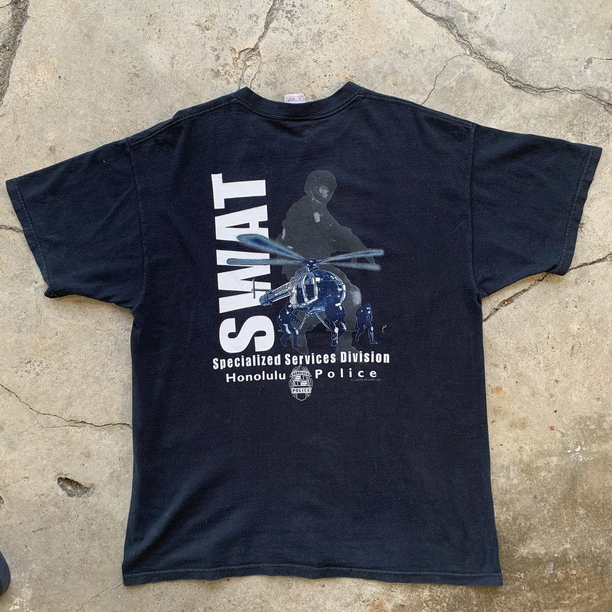 Vintage Honolulu police SWAT vintage 90s Size US XL / EU 56 / 4 - 8 Thumbnail