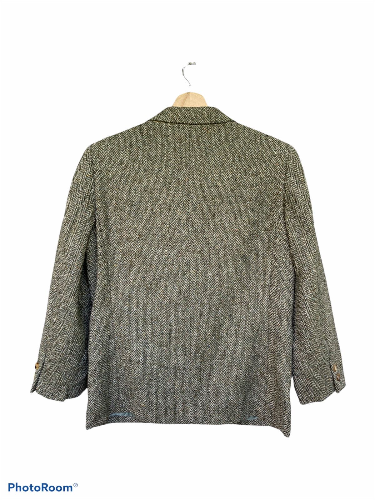 Burberry burberrys prorsum tweed green luxury blazer Size 38R - 2 Thumbnail