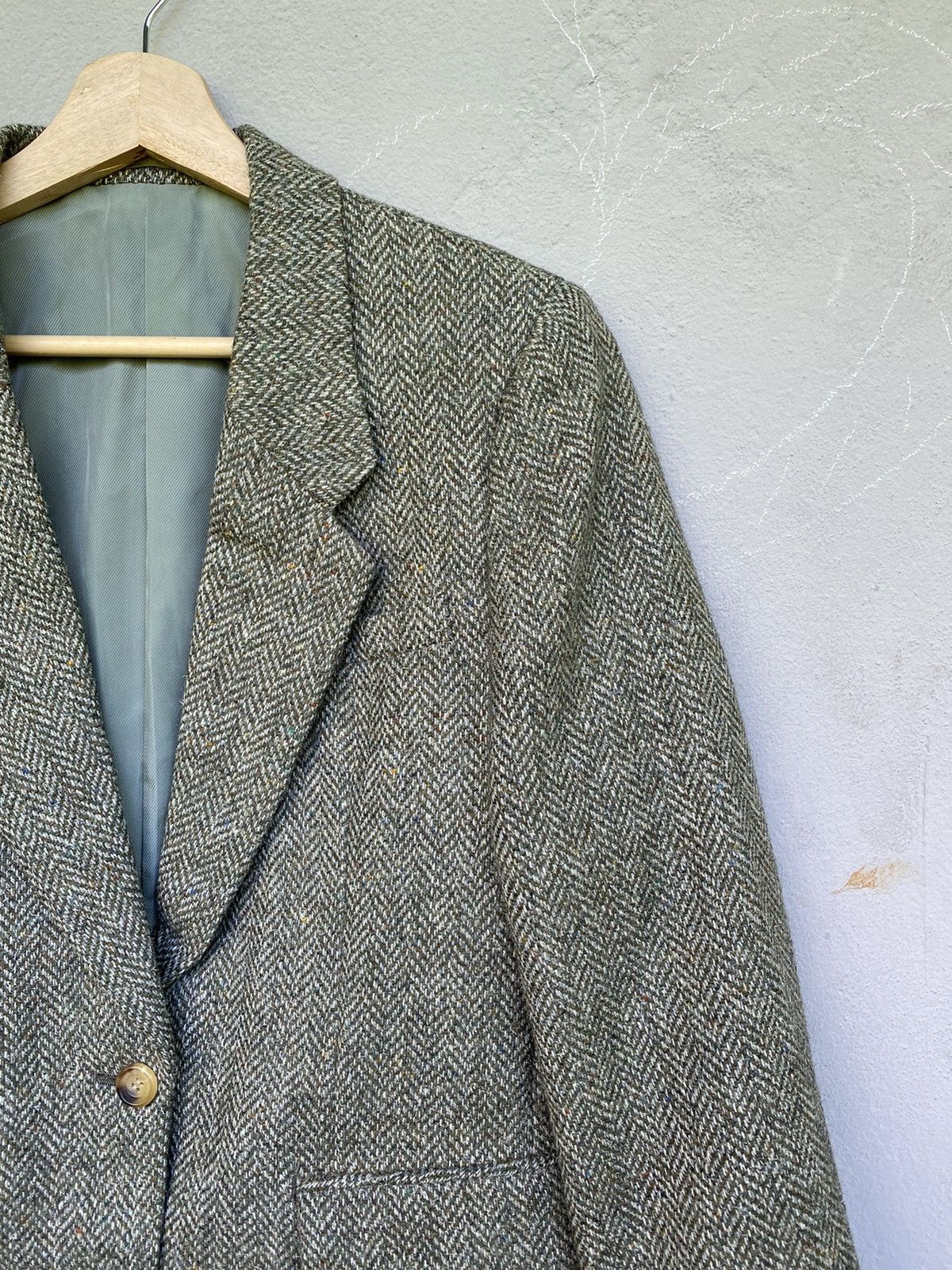 Burberry burberrys prorsum tweed green luxury blazer Size 38R - 4 Thumbnail