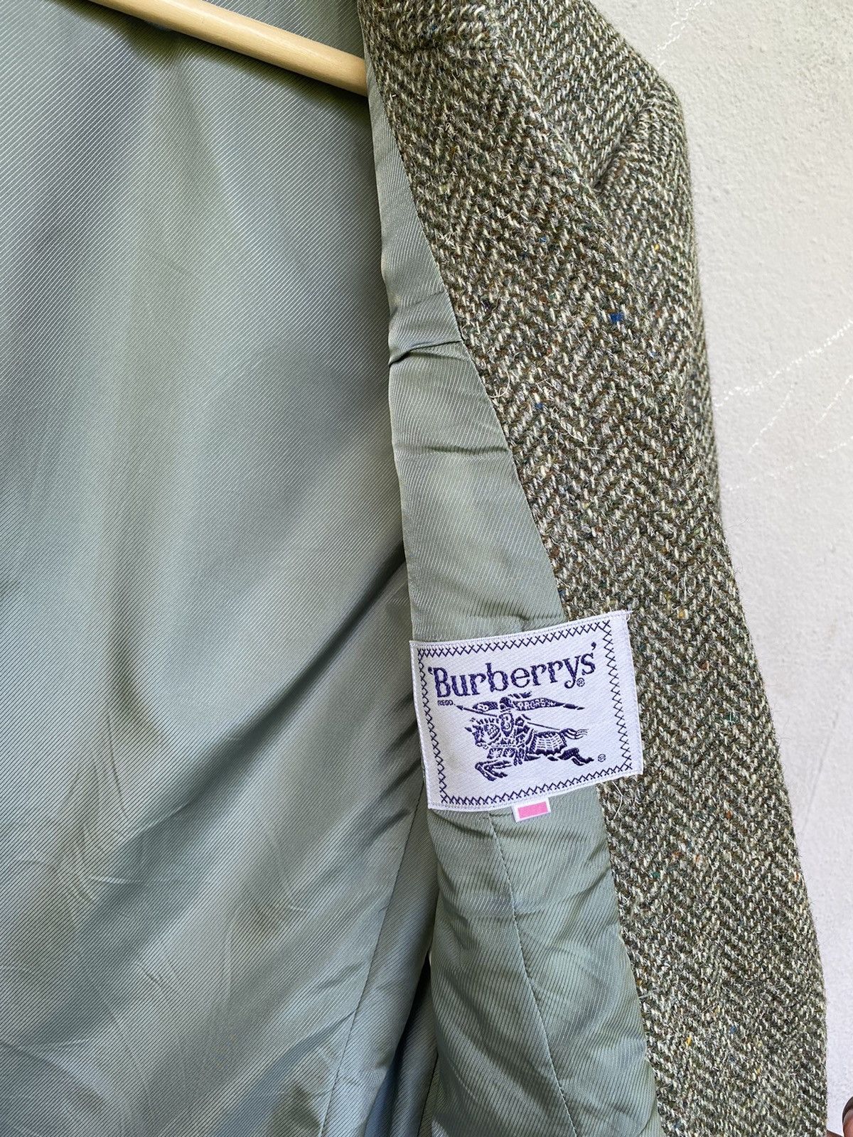 Burberry burberrys prorsum tweed green luxury blazer Size 38R - 7 Thumbnail