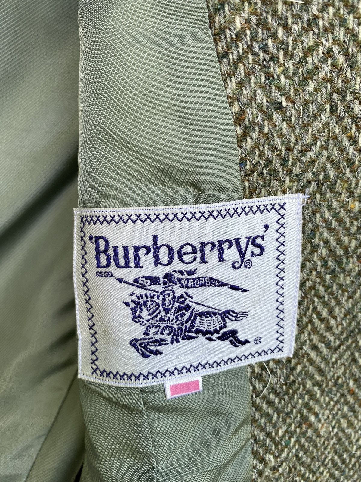 Burberry burberrys prorsum tweed green luxury blazer Size 38R - 8 Thumbnail