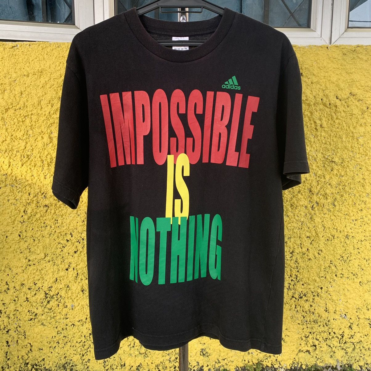 Adidas Adidas impossible is nothing black t shirt tee Size US M / EU 48-50 / 2 - 7 Thumbnail