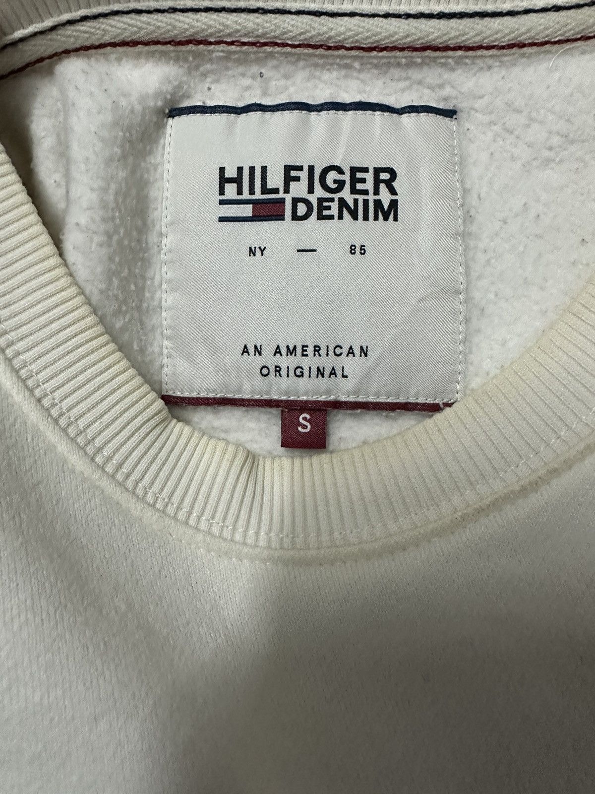 Tommy Hilfiger × Vintage Vintage HILFIGER DENIM US Flag Logo Pullover Sweatshirt Size US M / EU 48-50 / 2 - 9 Thumbnail