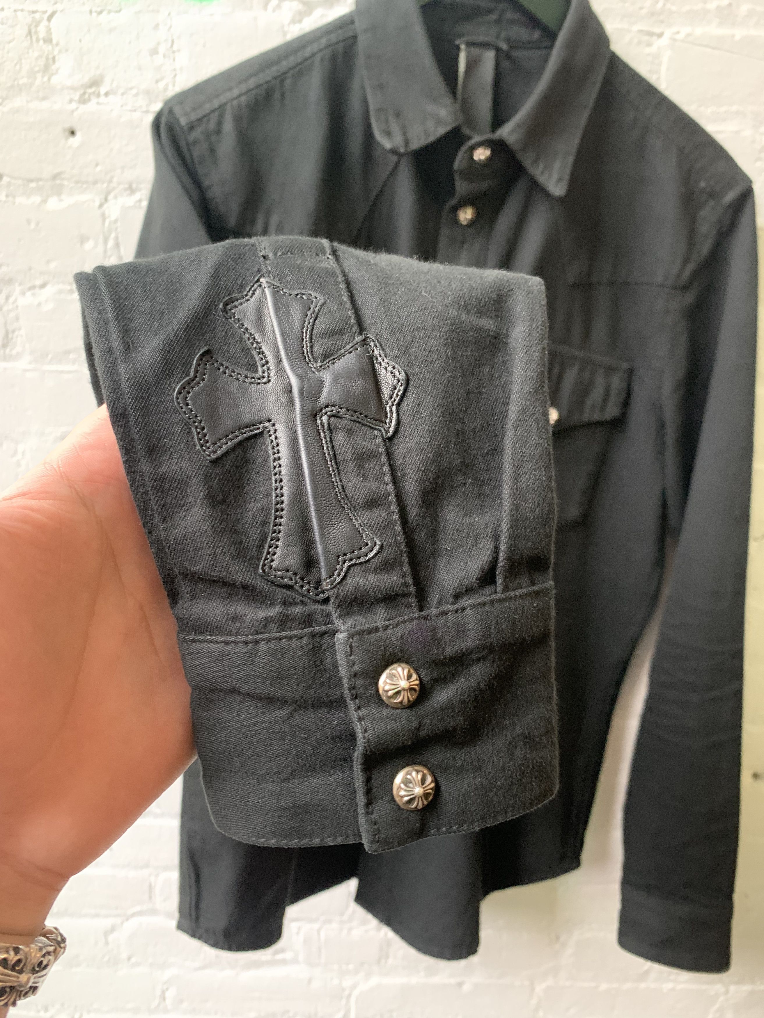 Chrome Hearts Chrome Hearts Cross patch Black Workmans Shirt Size US M / EU 48-50 / 2 - 4 Thumbnail