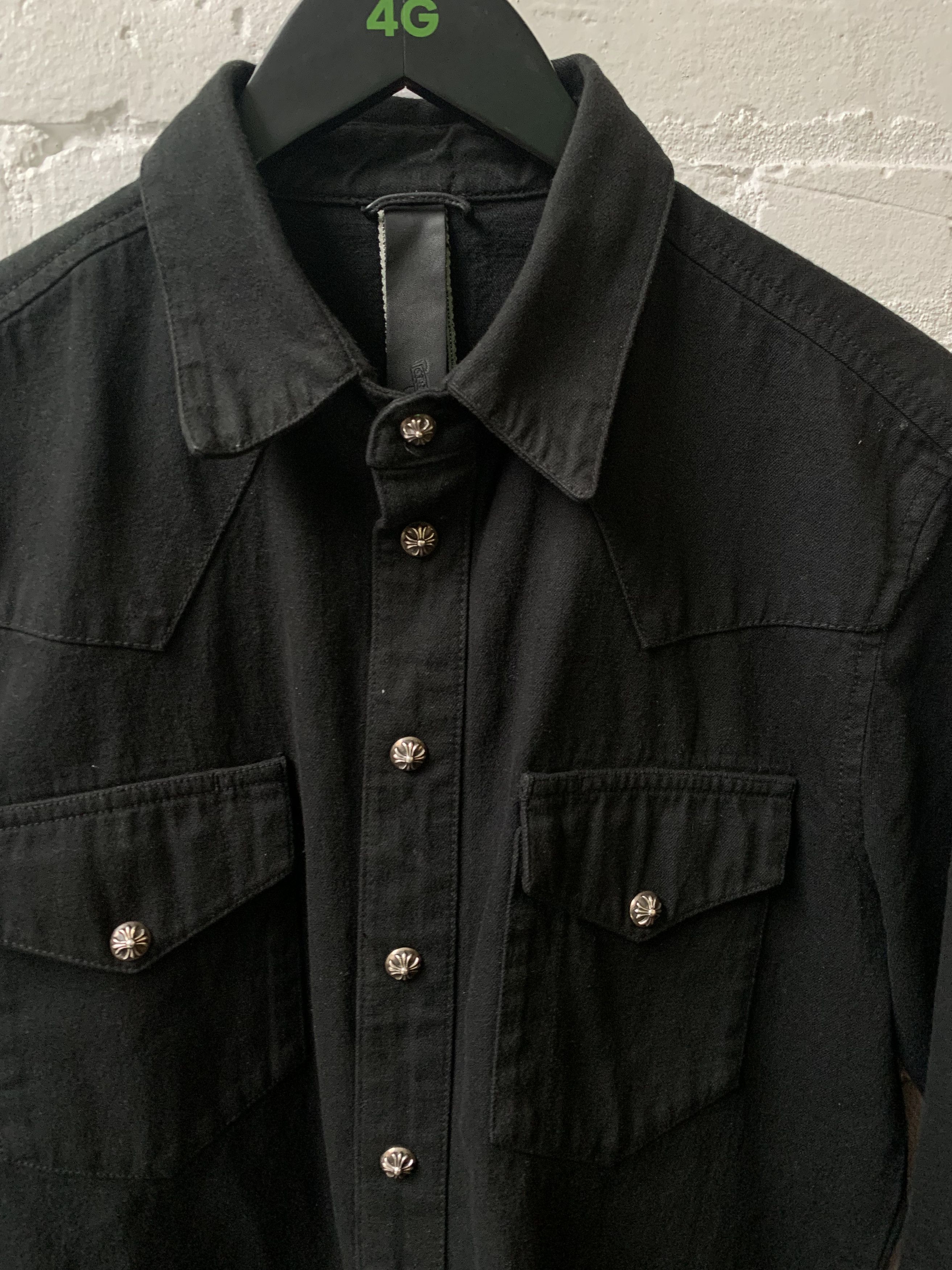 Chrome Hearts Chrome Hearts Cross patch Black Workmans Shirt Size US M / EU 48-50 / 2 - 3 Thumbnail