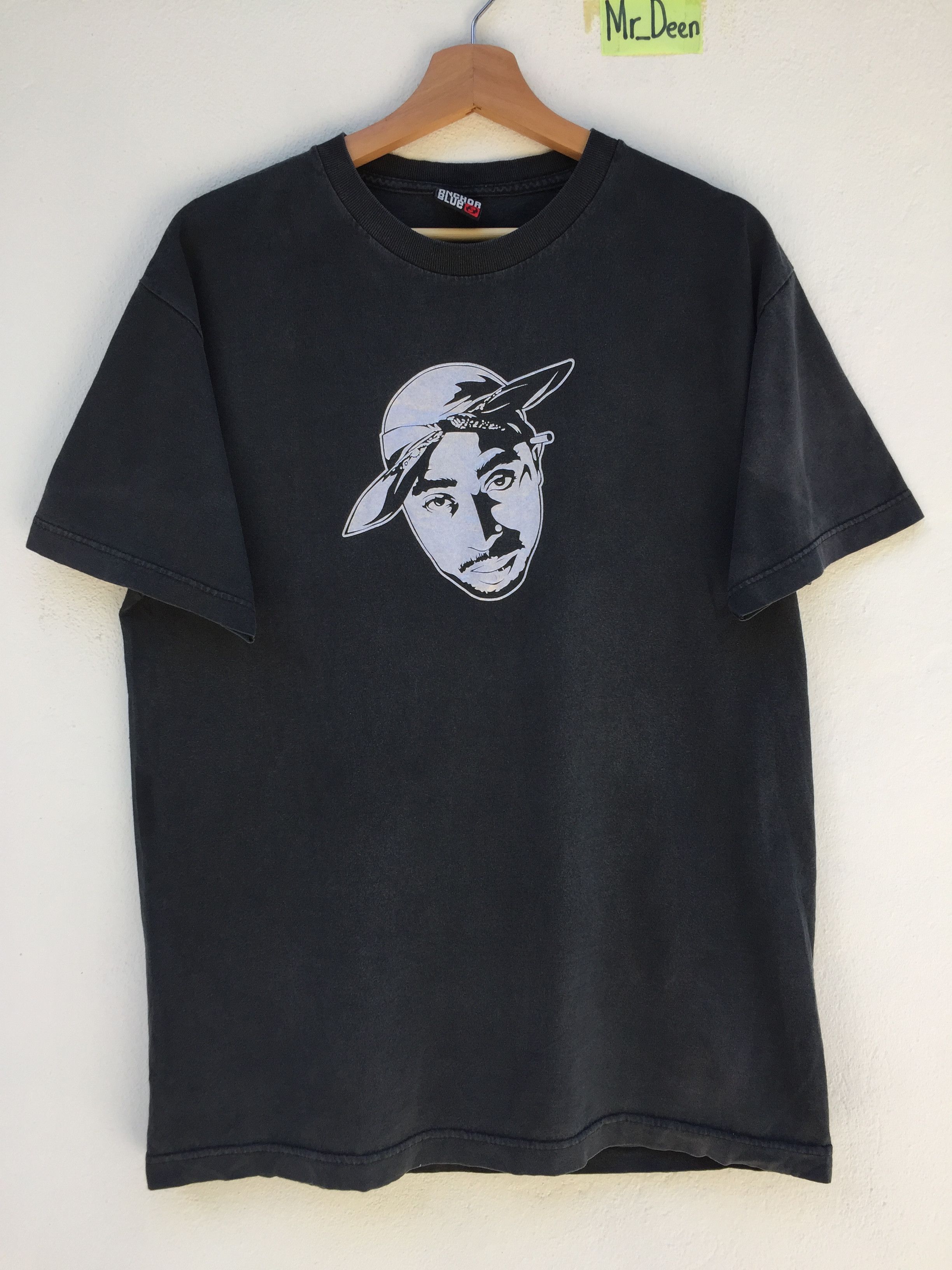Anchor Blue Vintage Anchor Blue Tupac Shakur Rap Tee Size US M / EU 48-50 / 2 - 1 Thumbnail