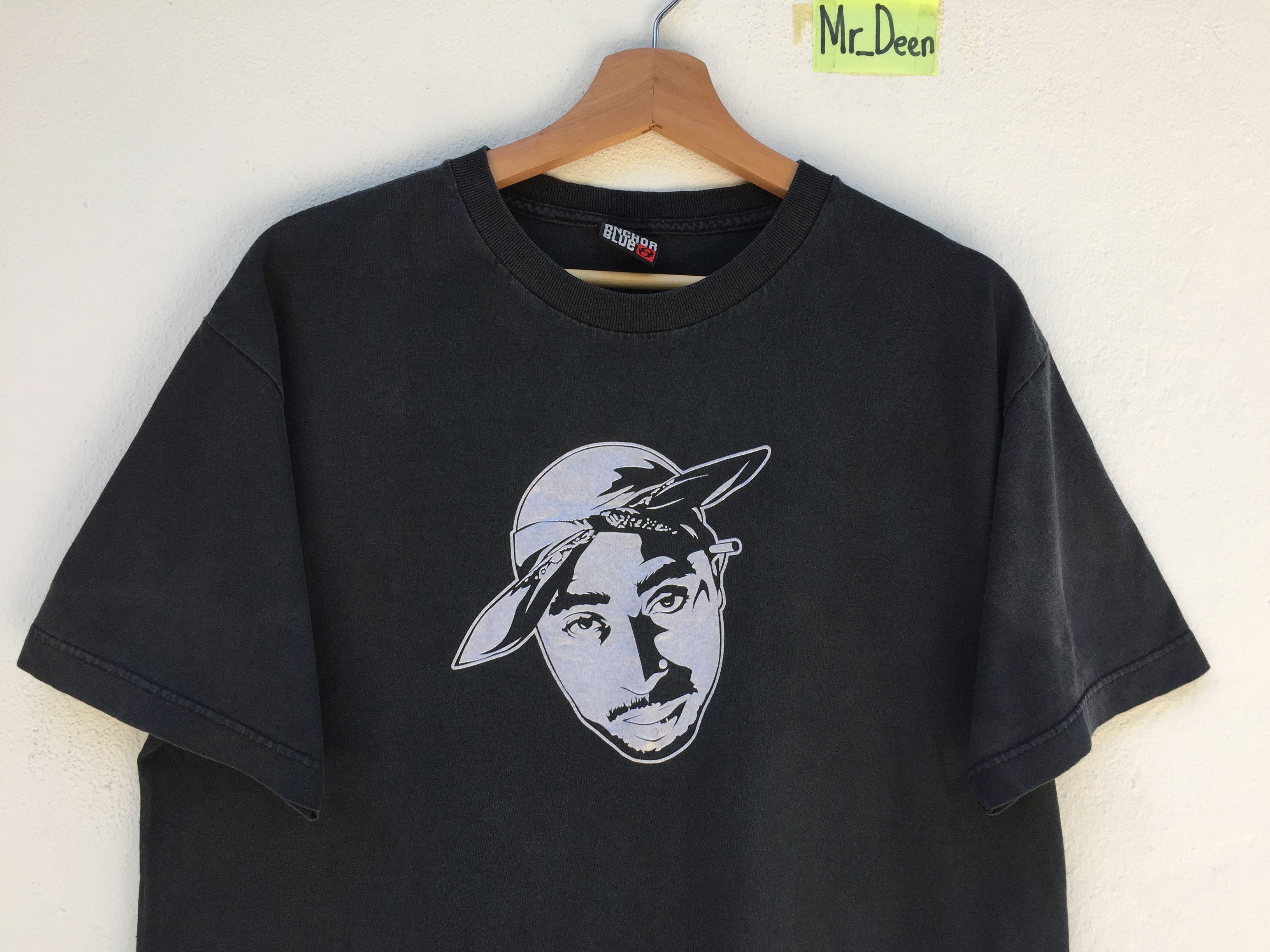 Anchor Blue Vintage Anchor Blue Tupac Shakur Rap Tee Size US M / EU 48-50 / 2 - 5 Thumbnail
