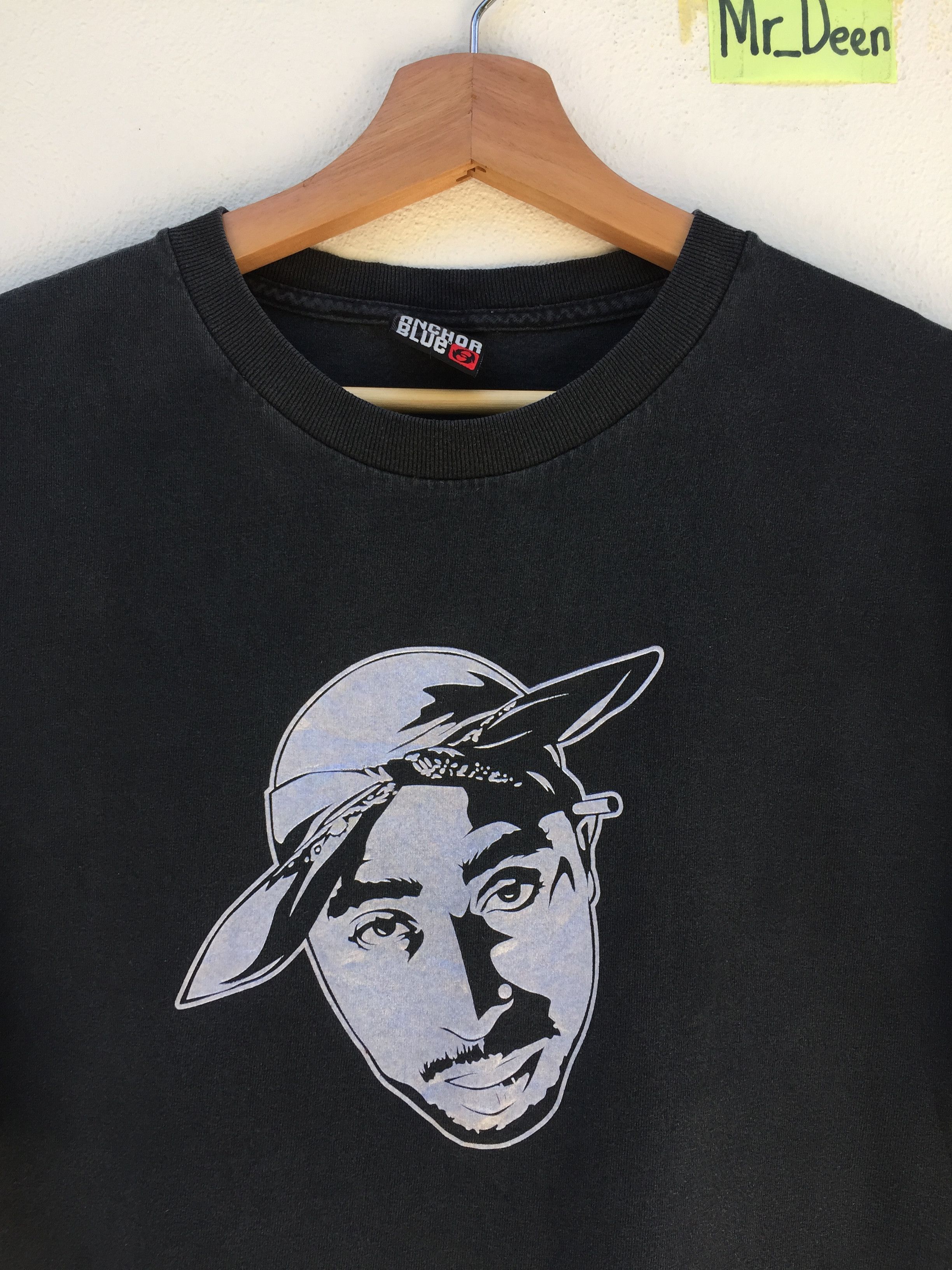 Anchor Blue Vintage Anchor Blue Tupac Shakur Rap Tee Size US M / EU 48-50 / 2 - 6 Thumbnail