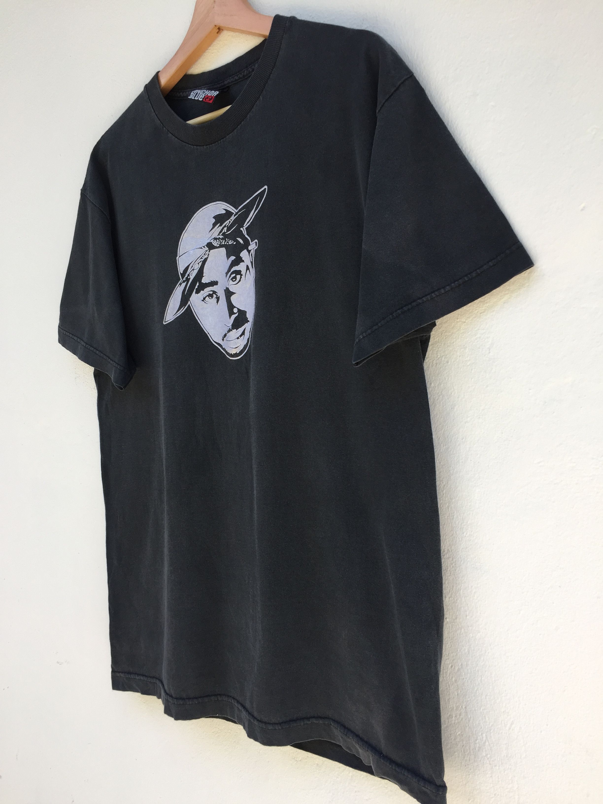 Anchor Blue Vintage Anchor Blue Tupac Shakur Rap Tee Size US M / EU 48-50 / 2 - 3 Thumbnail