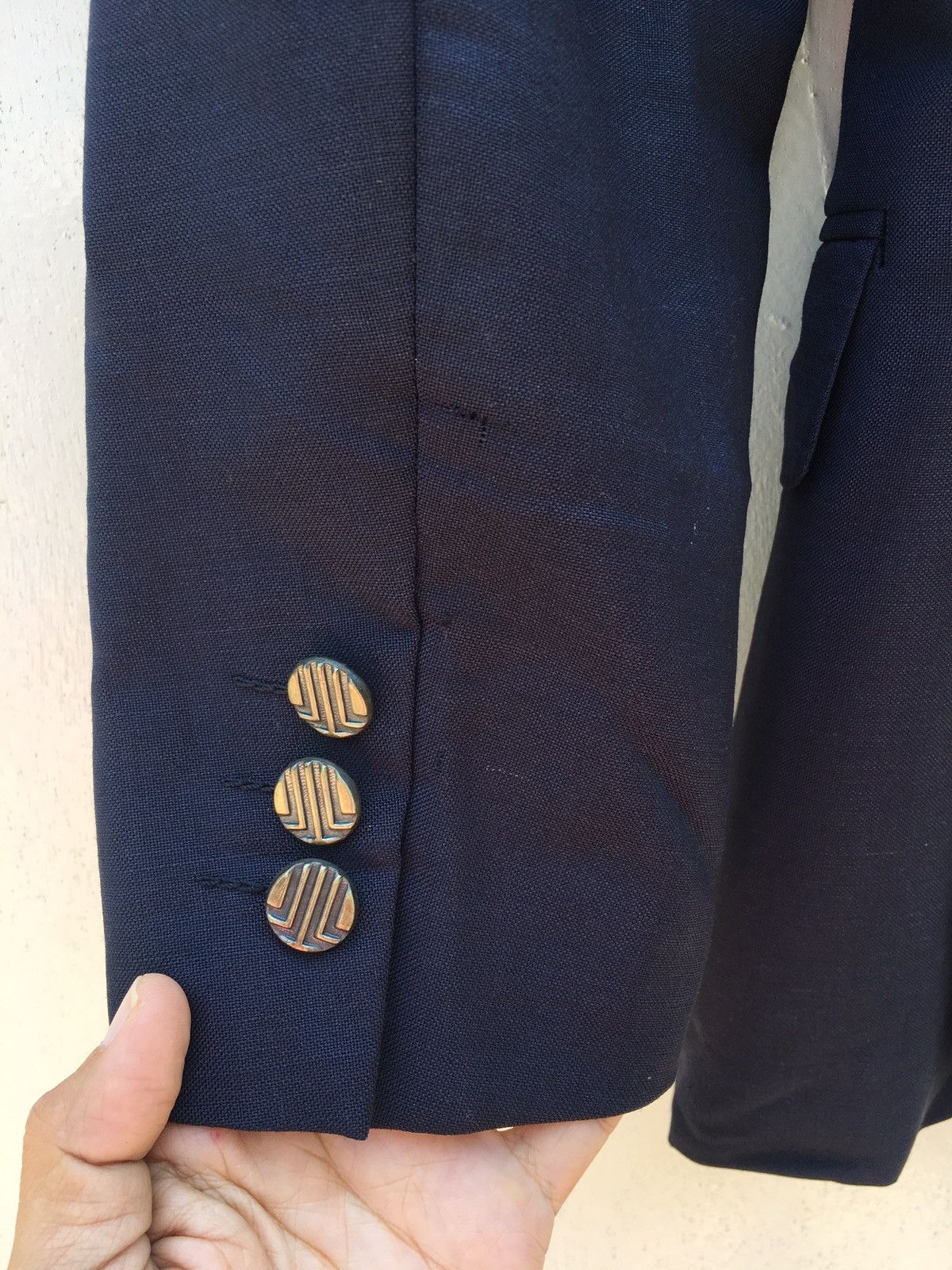 Lanvin Vintage Lanvin Paris Double Breasted Blazer Size 36S - 13 Thumbnail