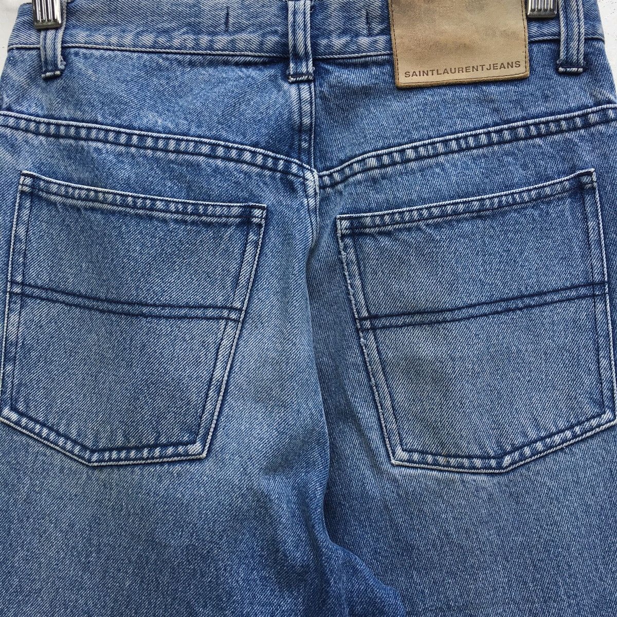 Yves Saint Laurent Vintage Rare Yves Saint Laurent Paris Painted Jeans Size US 29 - 16 Thumbnail