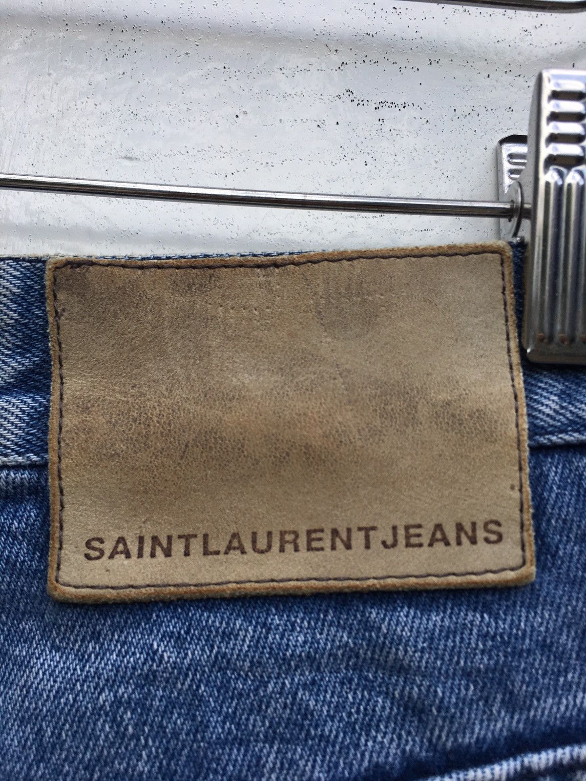 Yves Saint Laurent Vintage Rare Yves Saint Laurent Paris Painted Jeans Size US 29 - 20 Thumbnail
