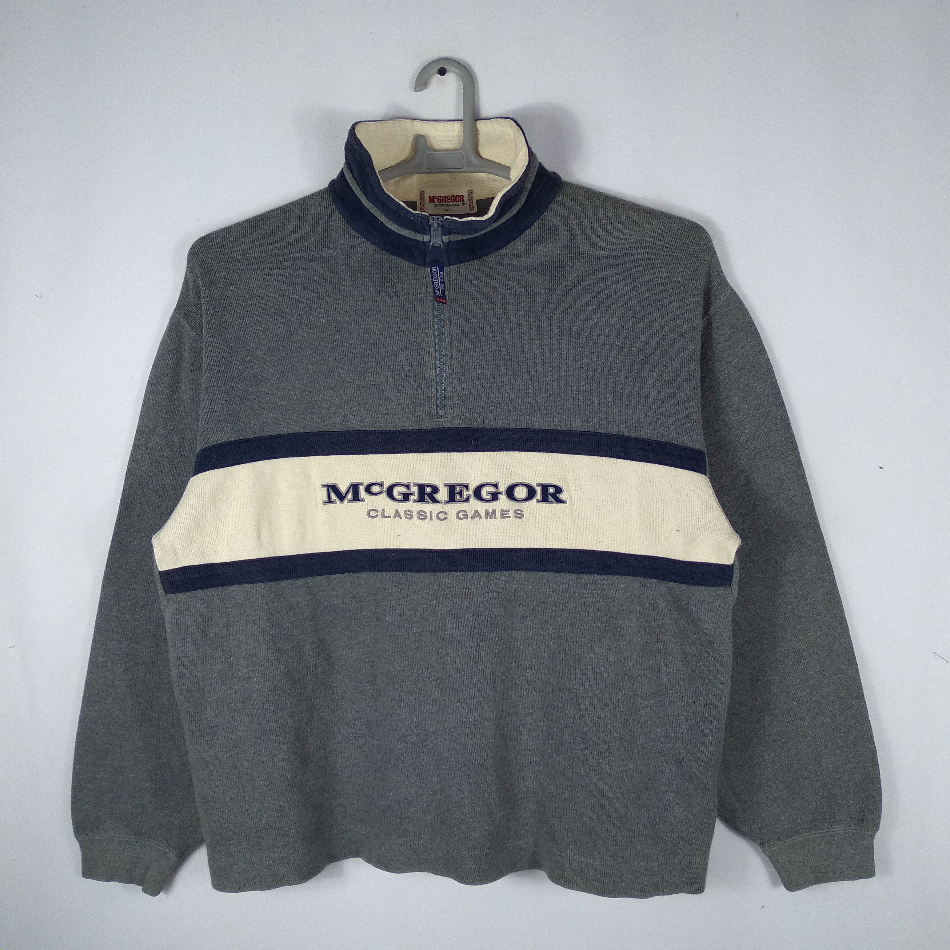 Designer × McGregor × Vintage Vintage McGregor Classic Games Half Zipper Sweatshirts Size US M / EU 48-50 / 2 - 1 Thumbnail