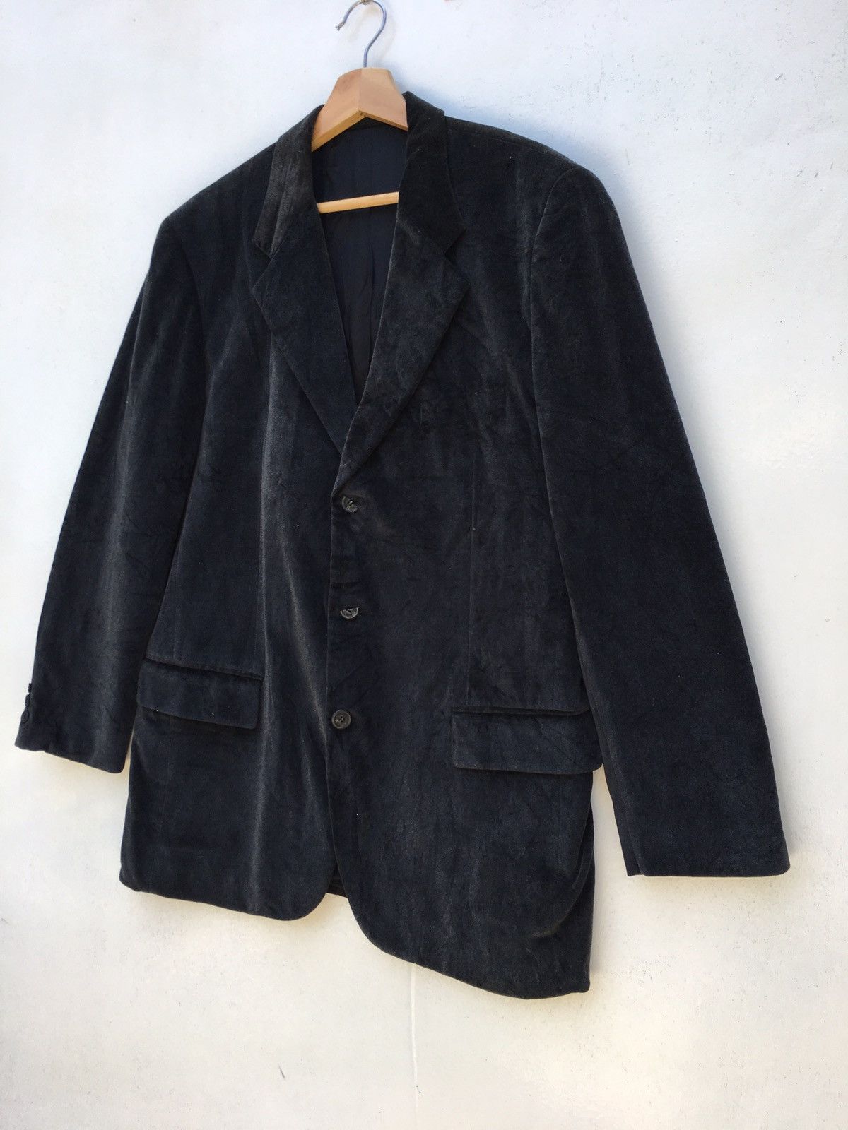 Issey Miyake Rare Issey Miyake Design Studio Velvet Blazer Size US L / EU 52-54 / 3 - 3 Thumbnail