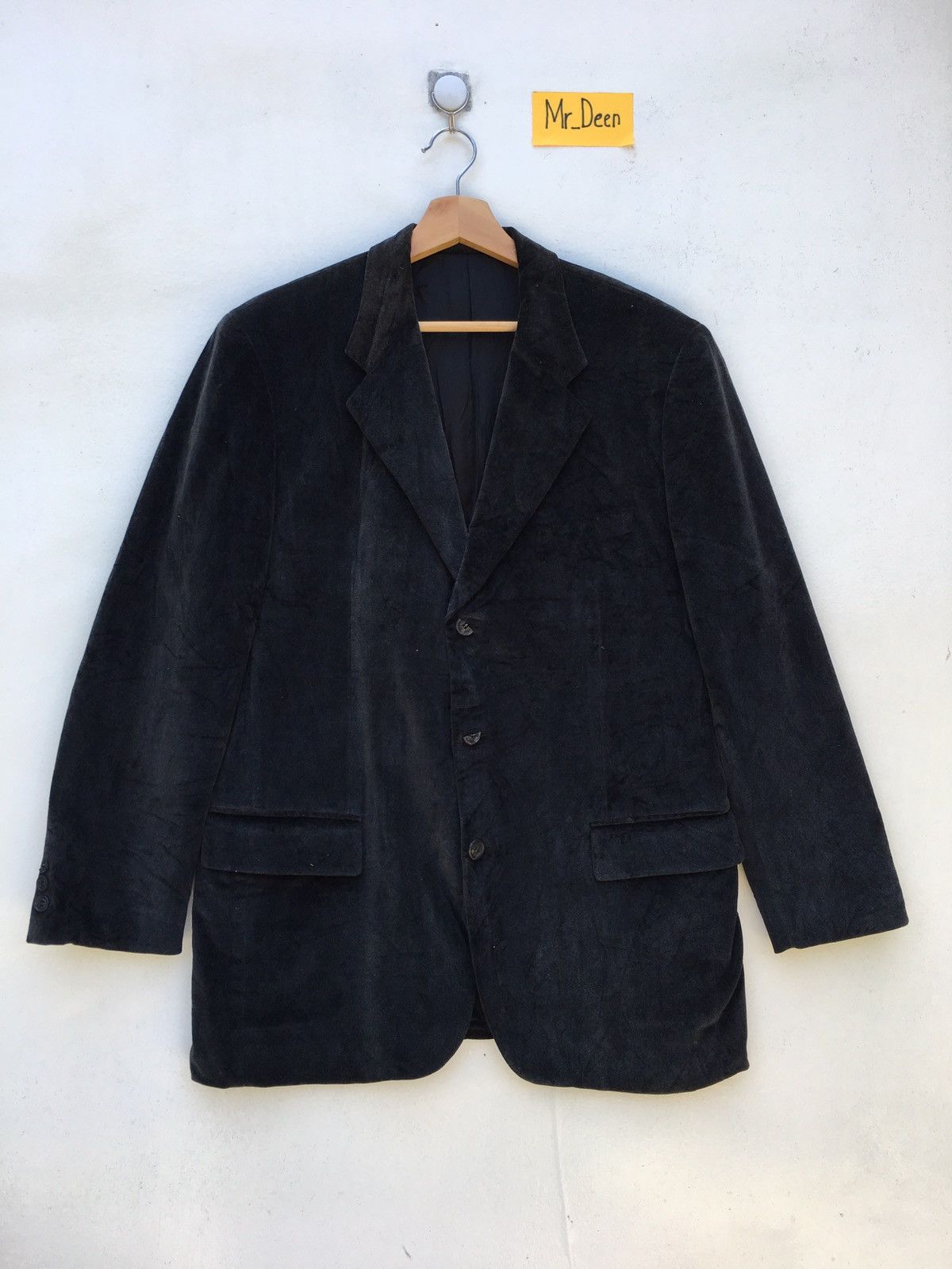 Issey Miyake Rare Issey Miyake Design Studio Velvet Blazer Size US L / EU 52-54 / 3 - 4 Thumbnail
