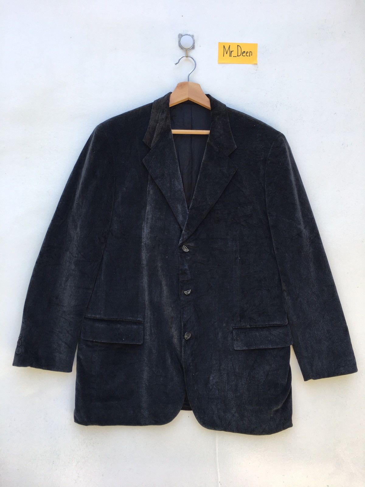 Issey Miyake Rare Issey Miyake Design Studio Velvet Blazer Size US L / EU 52-54 / 3 - 1 Thumbnail