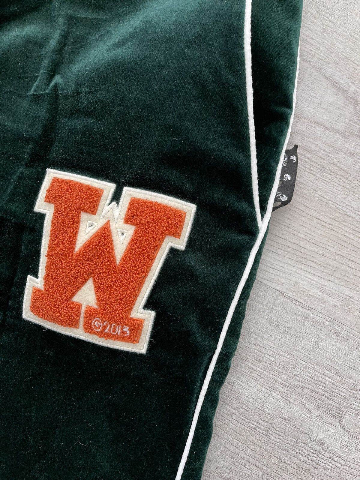 Off-White Off-White Green Velvet Pajama Lounge Pants XL Size US 36 / EU 52 - 3 Thumbnail