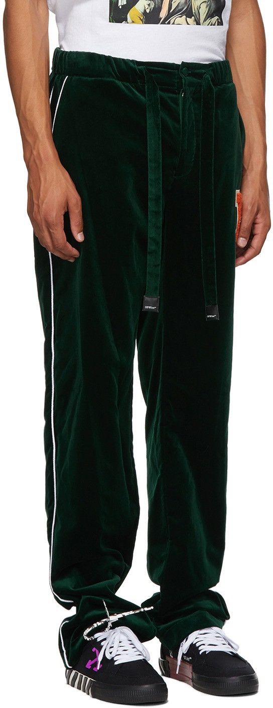 Off-White Off-White Green Velvet Pajama Lounge Pants XL Size US 36 / EU 52 - 11 Thumbnail