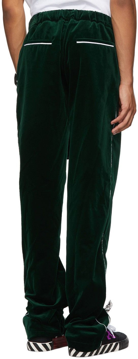 Off-White Off-White Green Velvet Pajama Lounge Pants XL Size US 36 / EU 52 - 12 Thumbnail