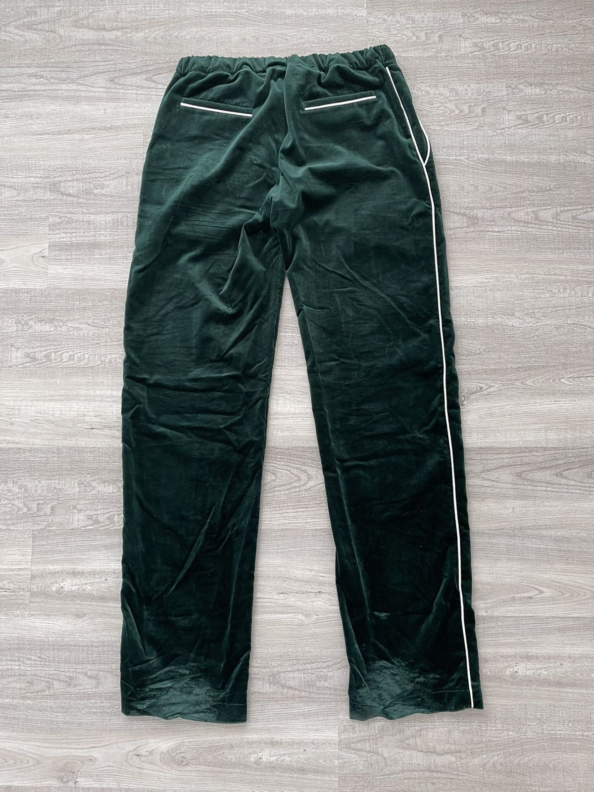 Off-White Off-White Green Velvet Pajama Lounge Pants XL Size US 36 / EU 52 - 8 Thumbnail