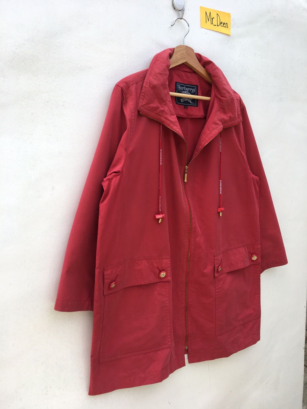 Burberry Vintage Burberry Zipped Up Coat/ Cotton Jacket Size US L / EU 52-54 / 3 - 2 Thumbnail