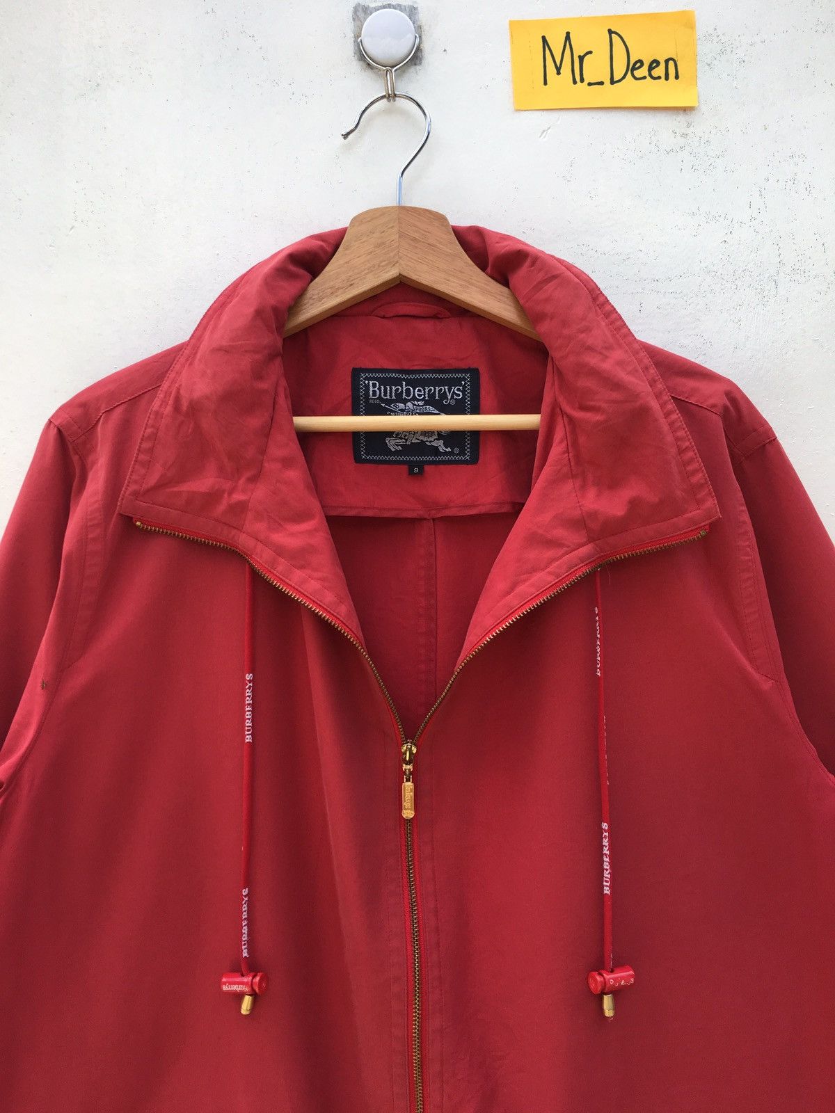 Burberry Vintage Burberry Zipped Up Coat/ Cotton Jacket Size US L / EU 52-54 / 3 - 5 Thumbnail