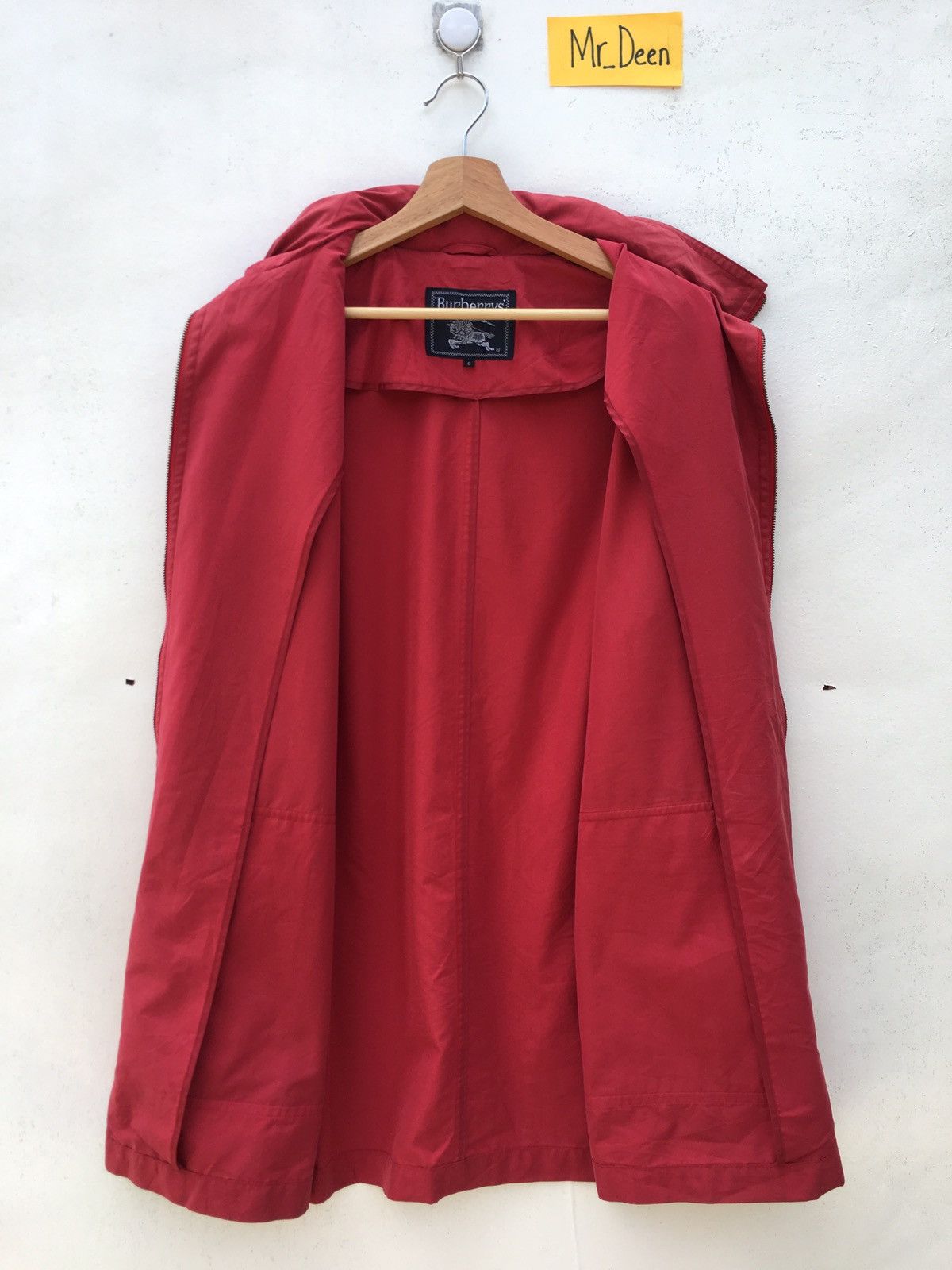 Burberry Vintage Burberry Zipped Up Coat/ Cotton Jacket Size US L / EU 52-54 / 3 - 15 Thumbnail