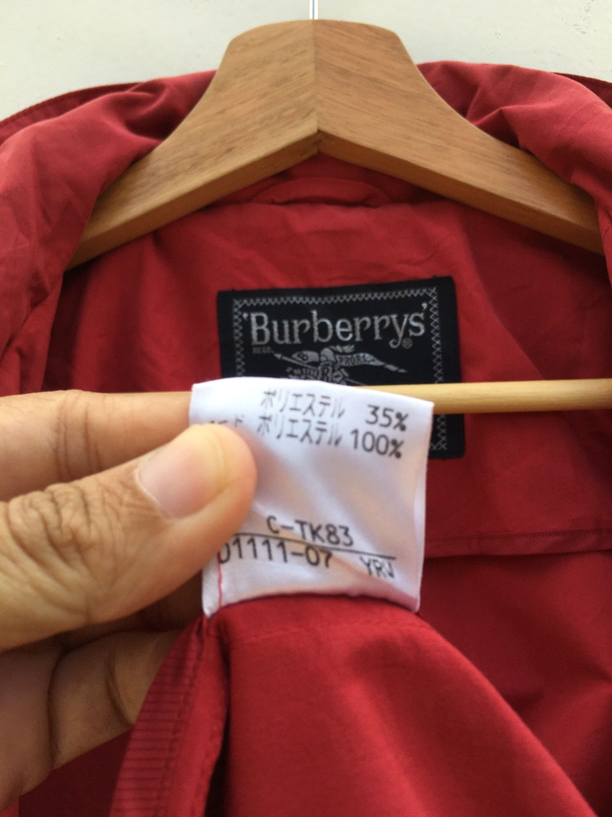 Burberry Vintage Burberry Zipped Up Coat/ Cotton Jacket Size US L / EU 52-54 / 3 - 24 Thumbnail