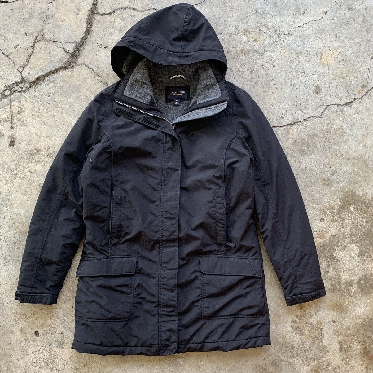 Lands' End Lands’ End black zipper parkas Size US XS / EU 42 / 0 - 1 Thumbnail