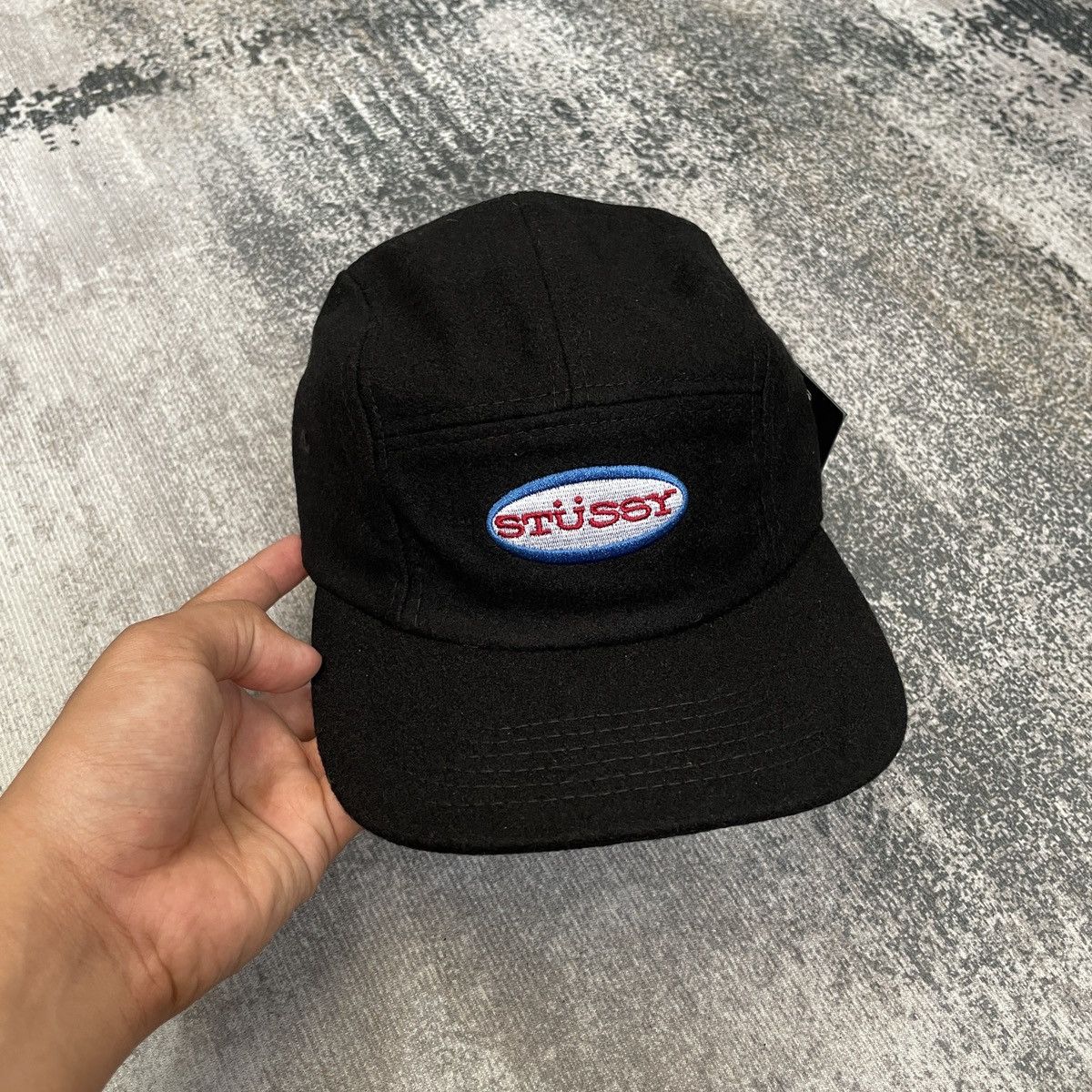 Stussy OVAL CAMP CAP // BLACK Size ONE SIZE - 1 Thumbnail