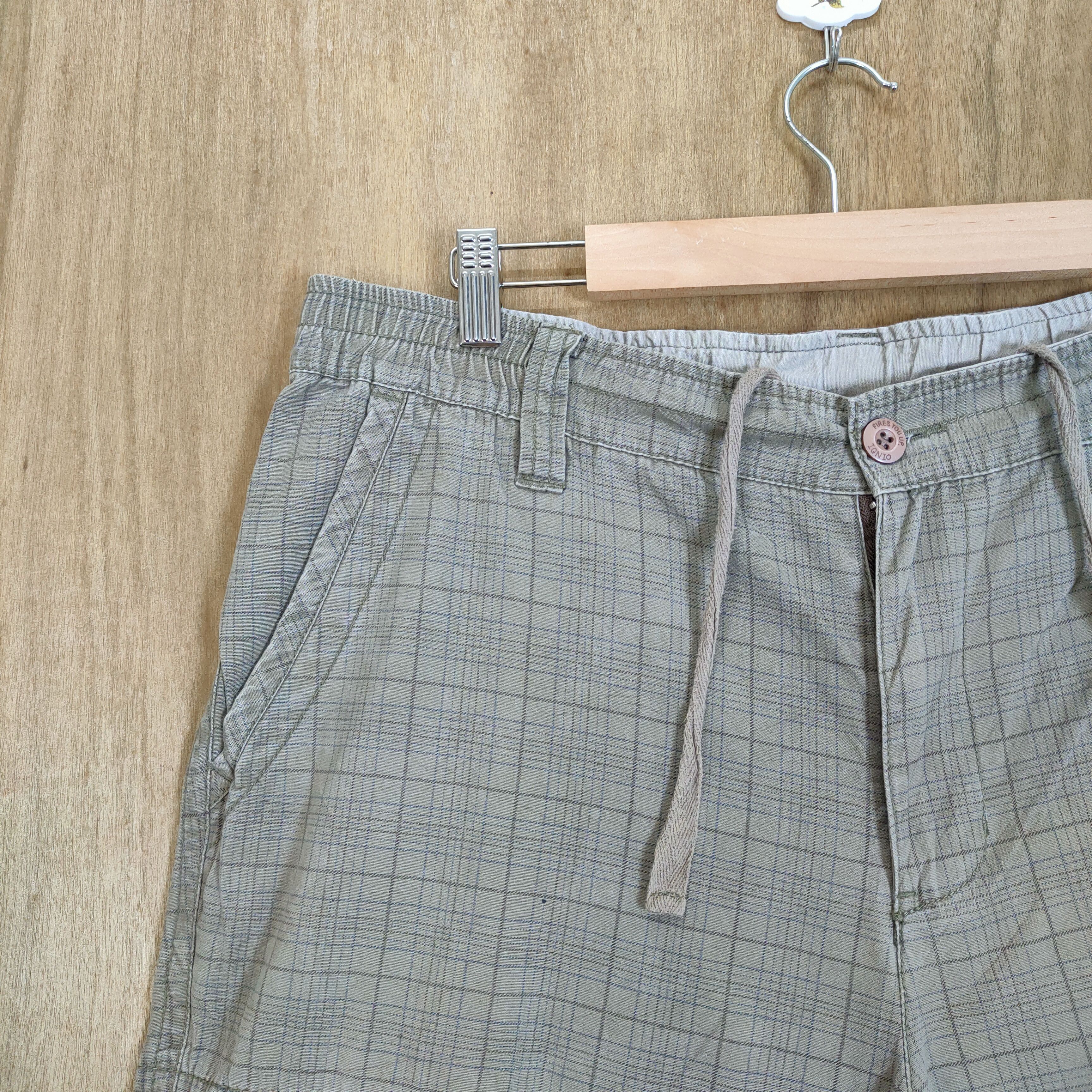 Flannel VINTAGE IGNI FADED CHECKED CARGO PANTS Size US 34 / EU 50 - 4 Thumbnail