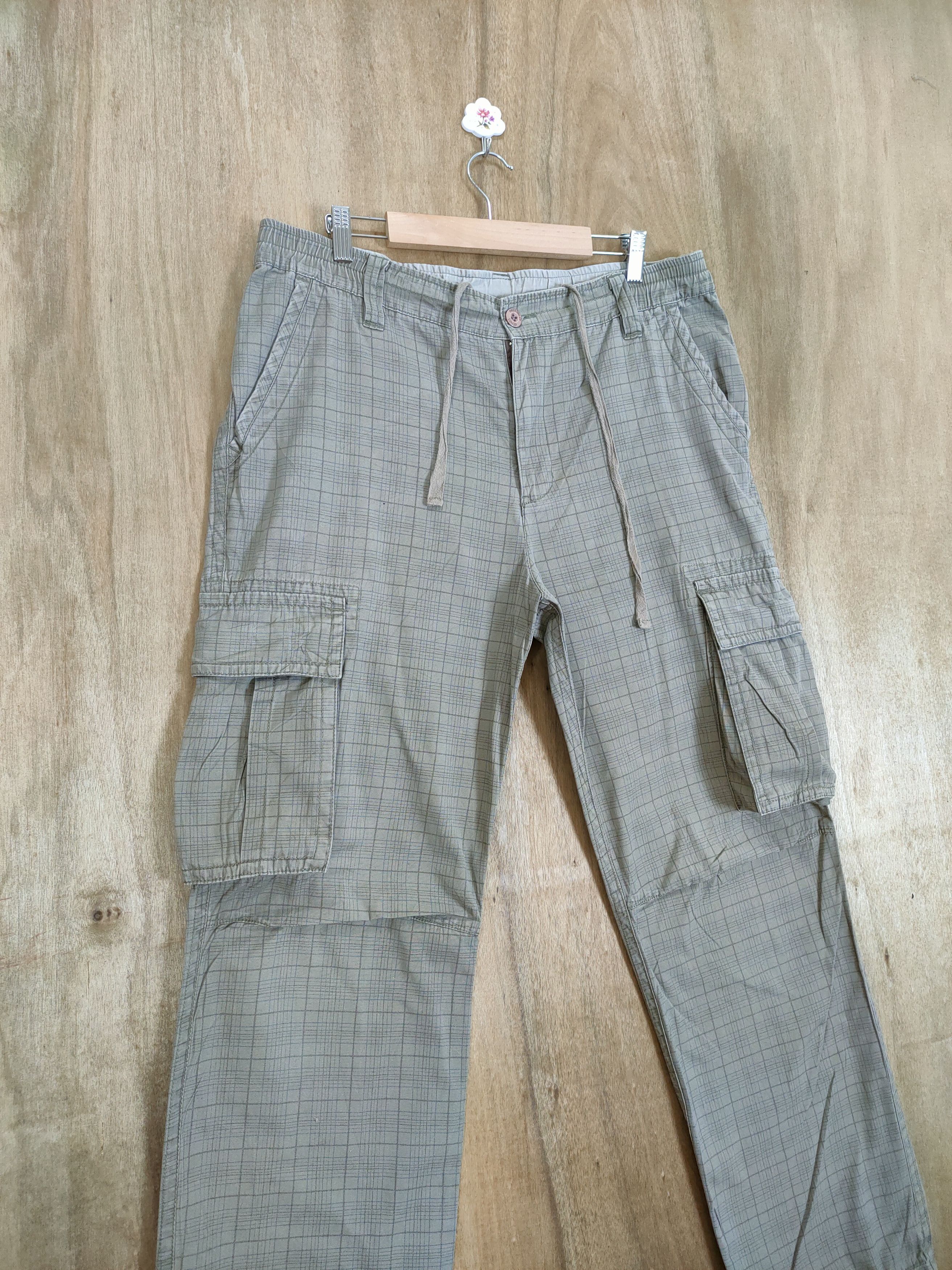 Flannel VINTAGE IGNI FADED CHECKED CARGO PANTS Size US 34 / EU 50 - 6 Thumbnail