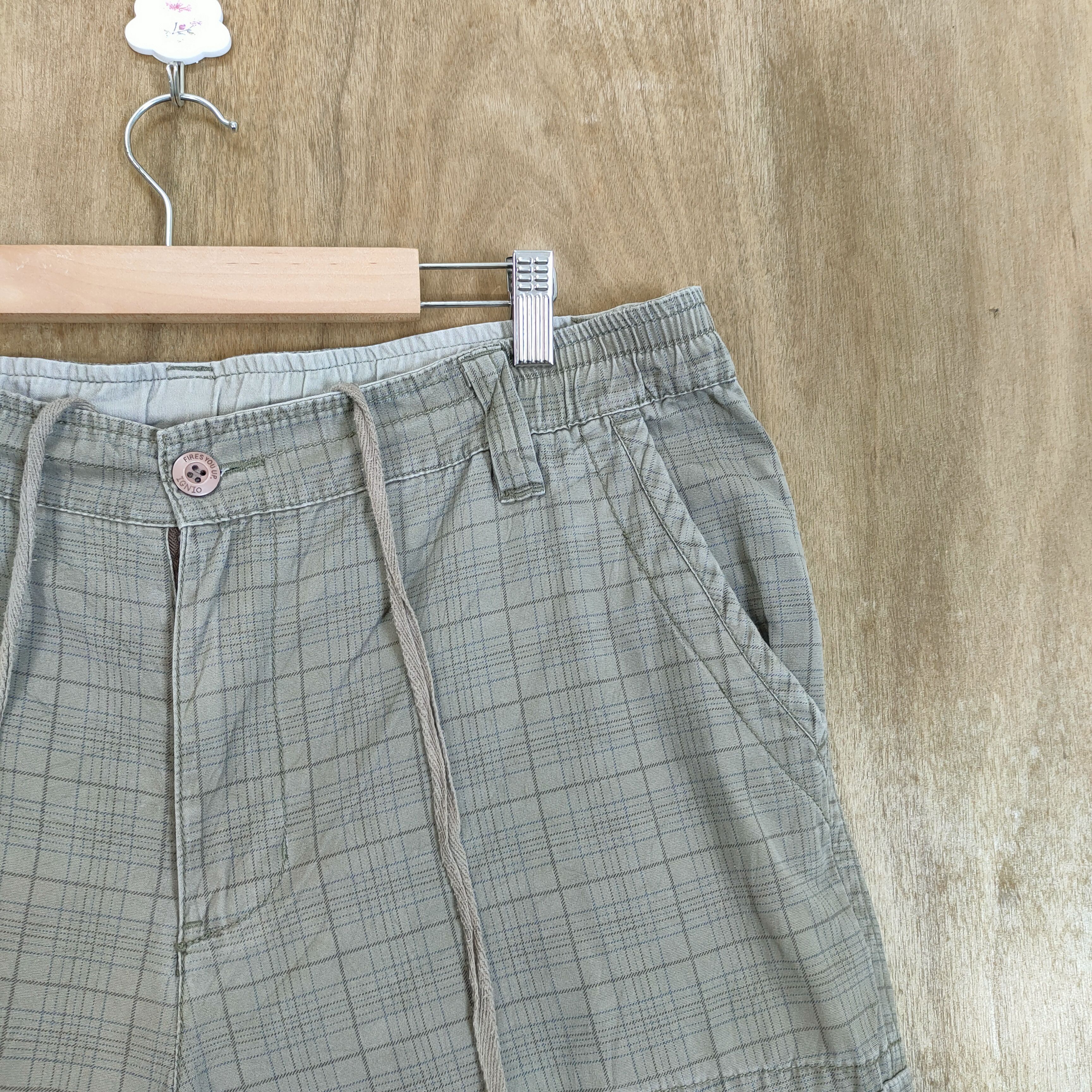 Flannel VINTAGE IGNI FADED CHECKED CARGO PANTS Size US 34 / EU 50 - 5 Thumbnail