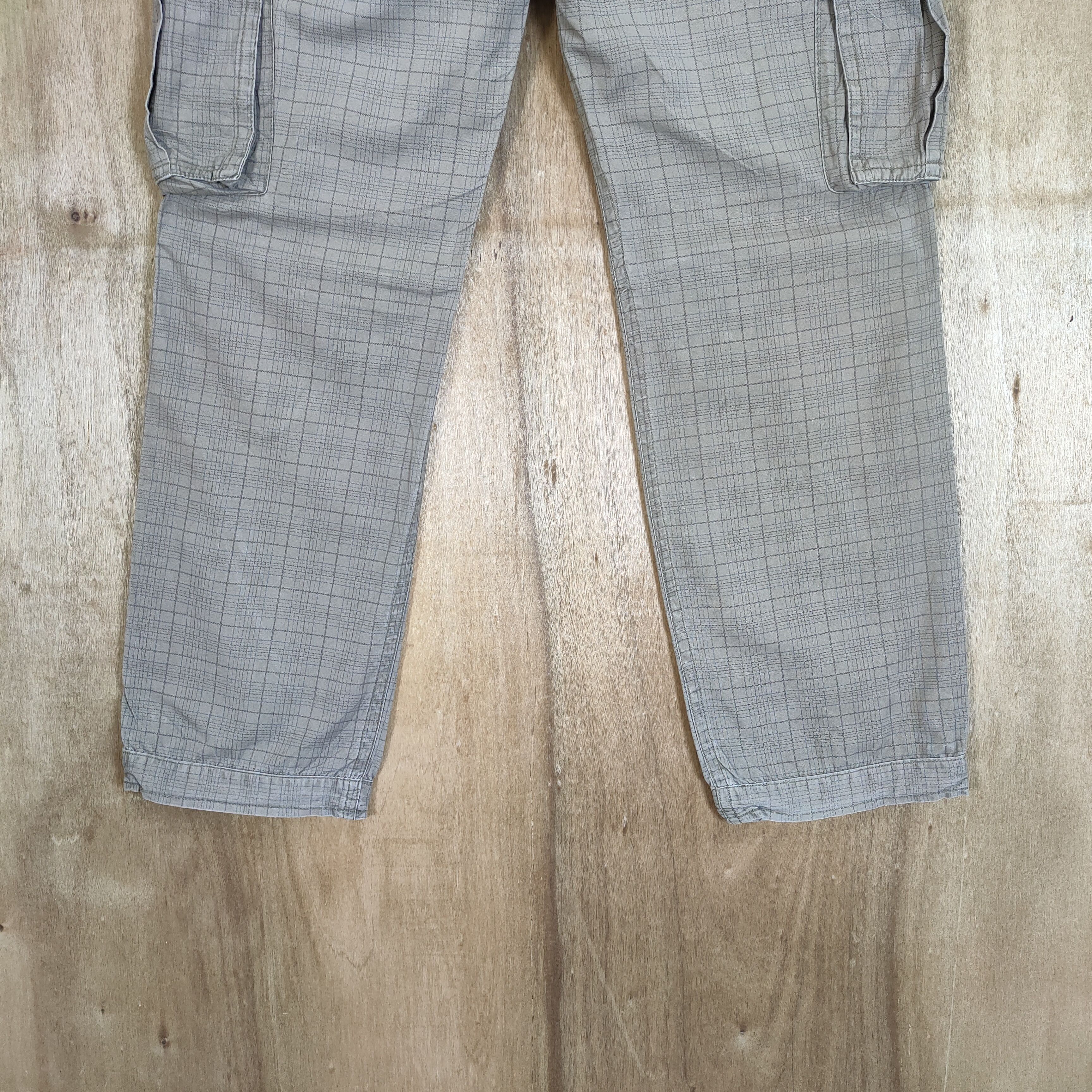 Flannel VINTAGE IGNI FADED CHECKED CARGO PANTS Size US 34 / EU 50 - 10 Thumbnail