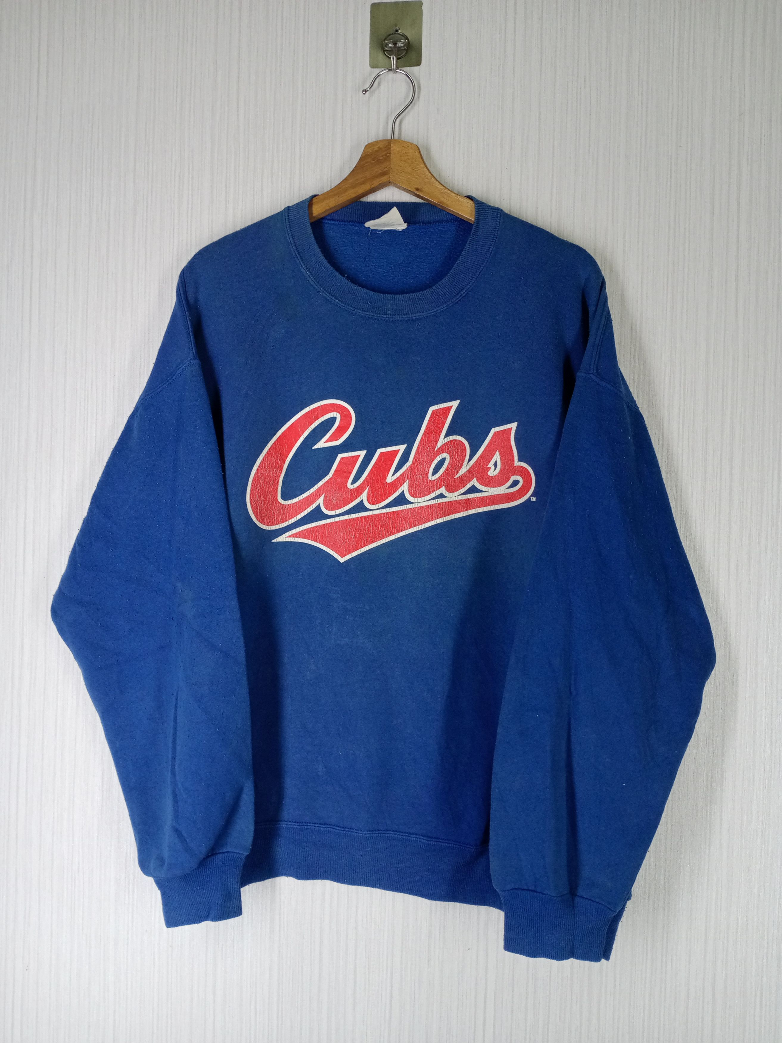 MLB Vintage Chicago Cubs MLB Majestic Big Logo Sweatshirt Size US XL / EU 56 / 4 - 1 Thumbnail
