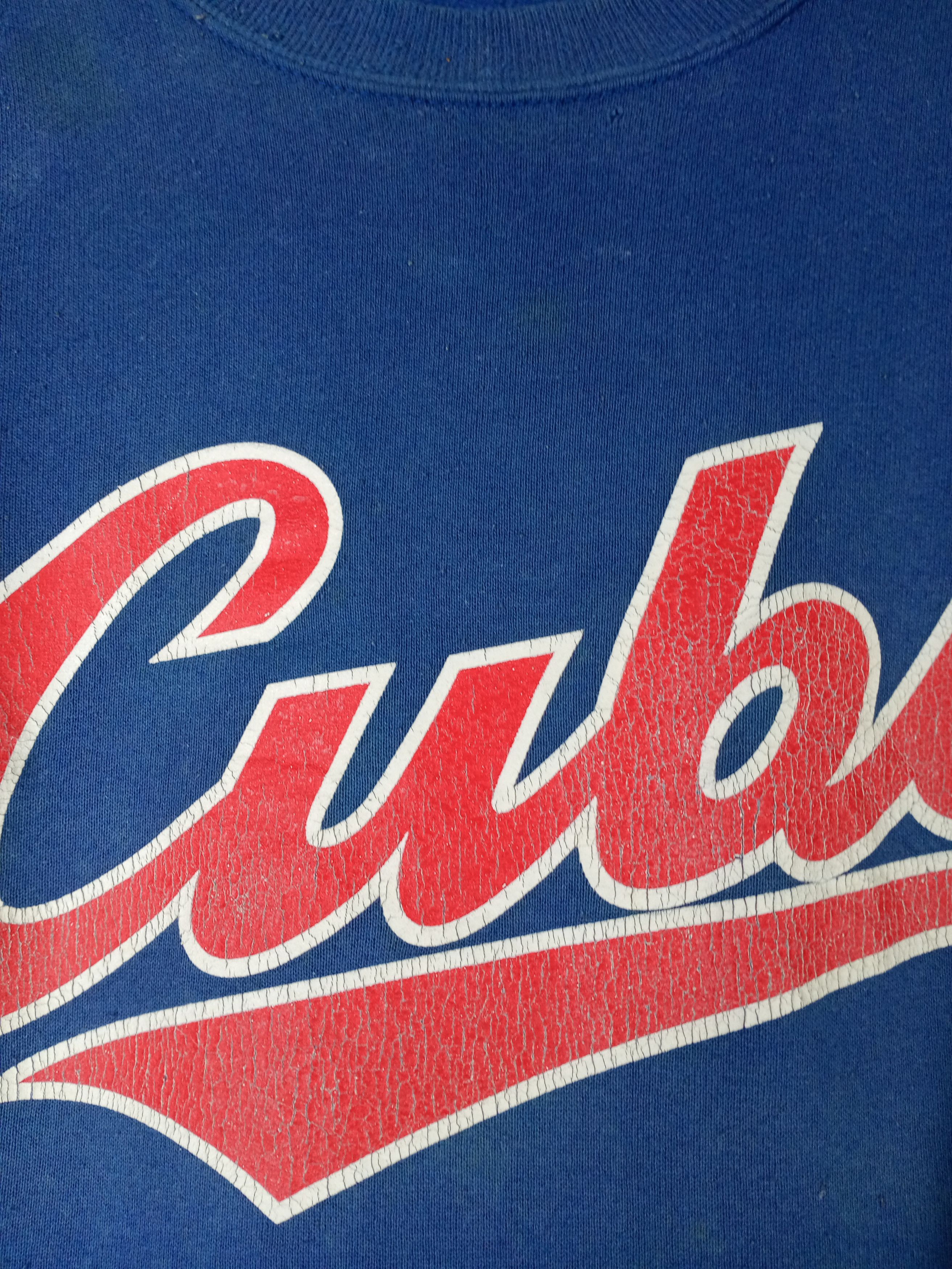 MLB Vintage Chicago Cubs MLB Majestic Big Logo Sweatshirt Size US XL / EU 56 / 4 - 4 Thumbnail