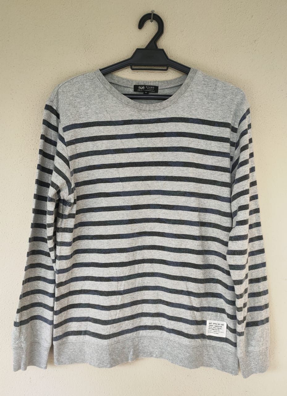 Beams Plus Beams Stripes Light Sweatshirt Size US M / EU 48-50 / 2 - 1 Thumbnail