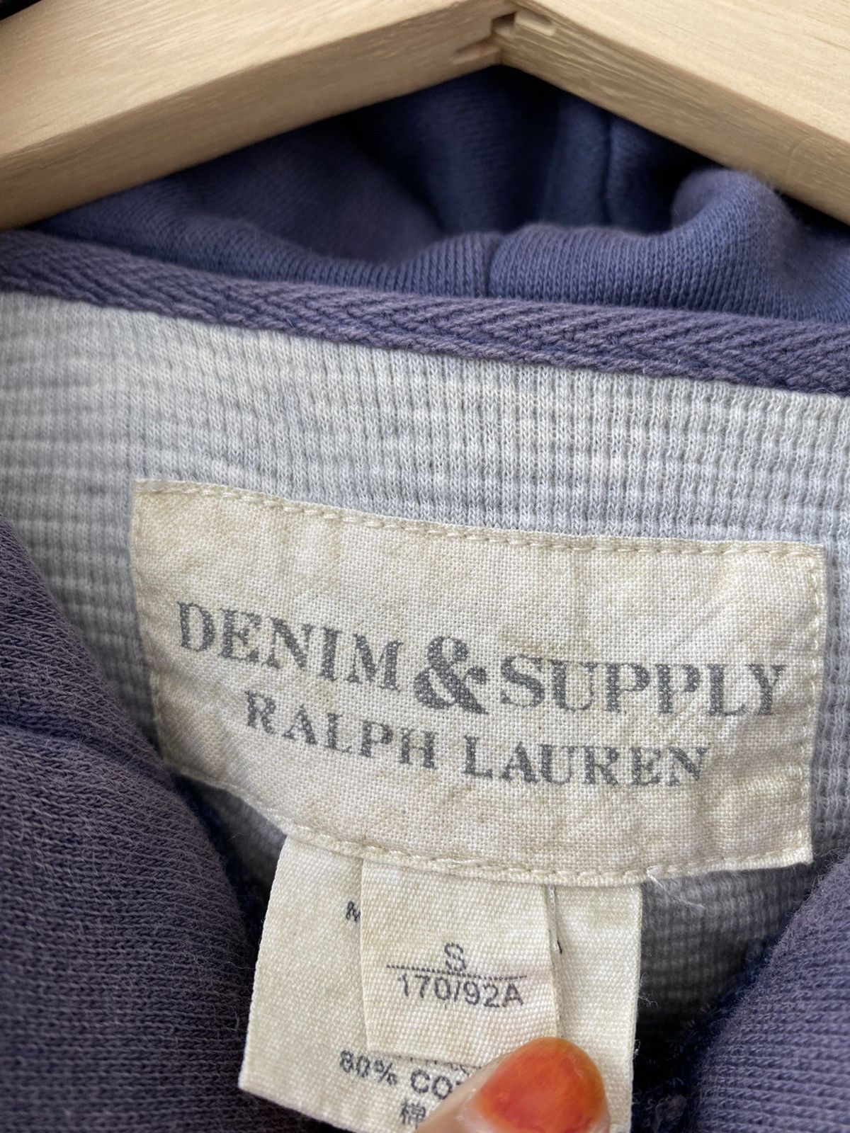 Denim & Supply Ralph Lauren Vintage 90s Sunfaded Denim & Supply Ralph Lauren Hoodie/Coat Size US S / EU 44-46 / 1 - 9 Thumbnail