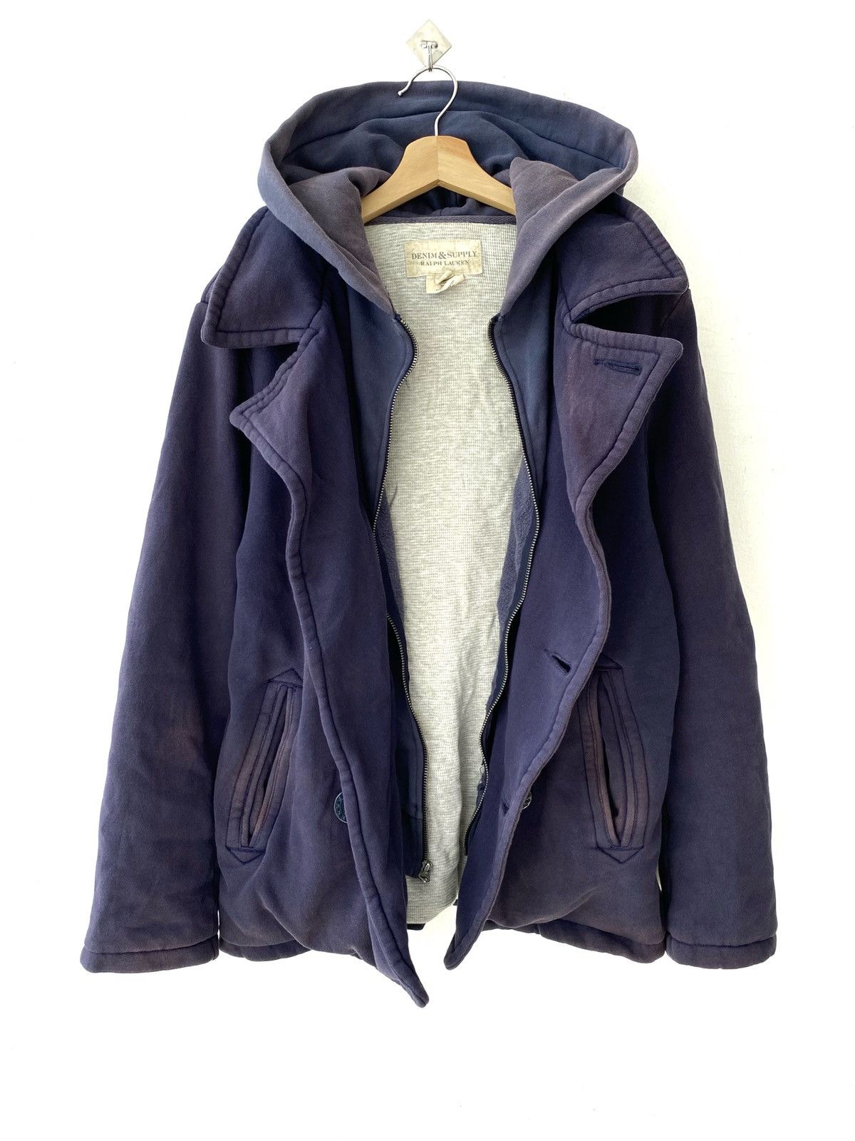 Denim & Supply Ralph Lauren Vintage 90s Sunfaded Denim & Supply Ralph Lauren Hoodie/Coat Size US S / EU 44-46 / 1 - 2 Thumbnail