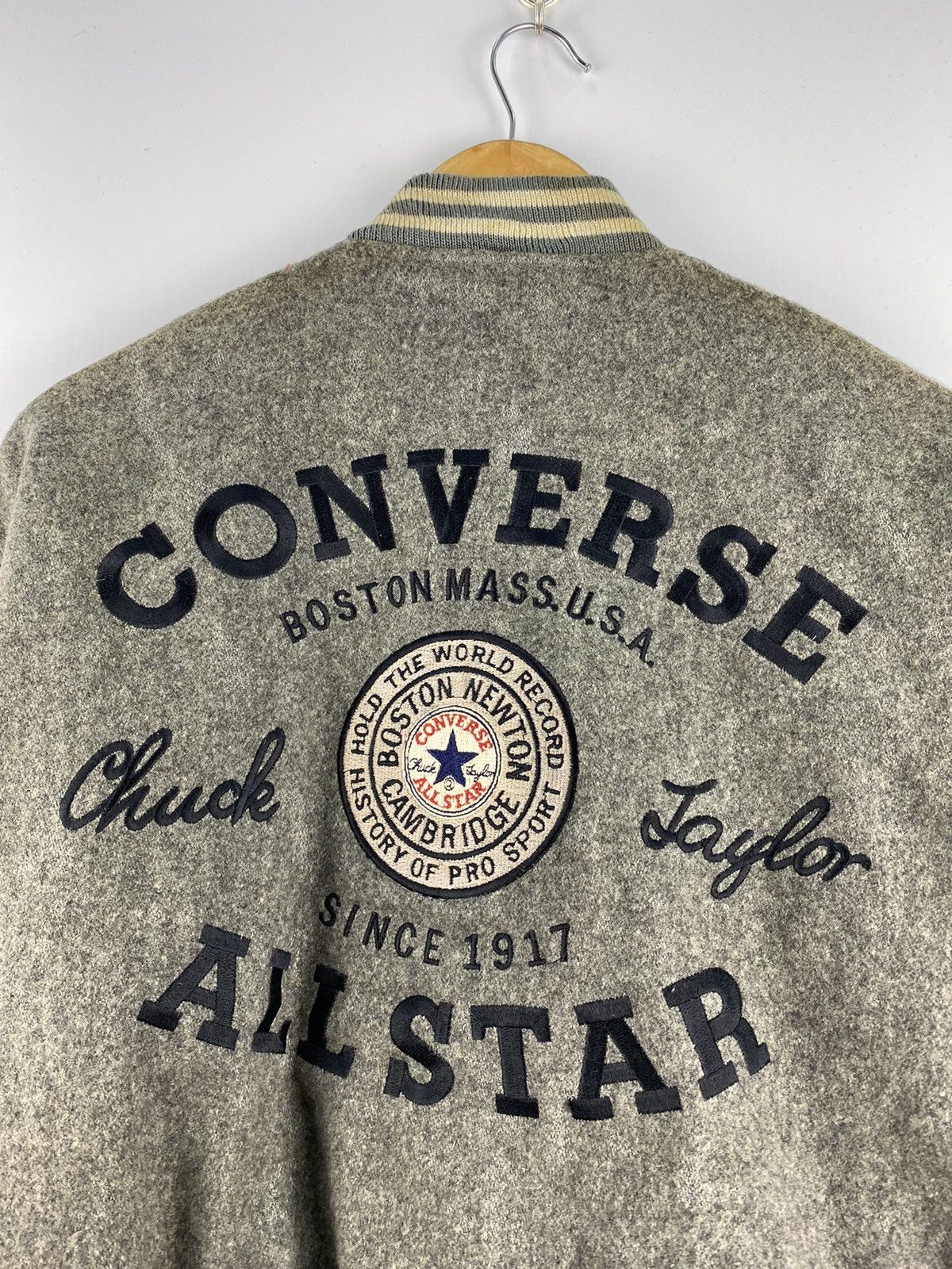 Converse Vintage 90s Converse Varsity Jacket Leather Sleeve Size US M / EU 48-50 / 2 - 3 Thumbnail