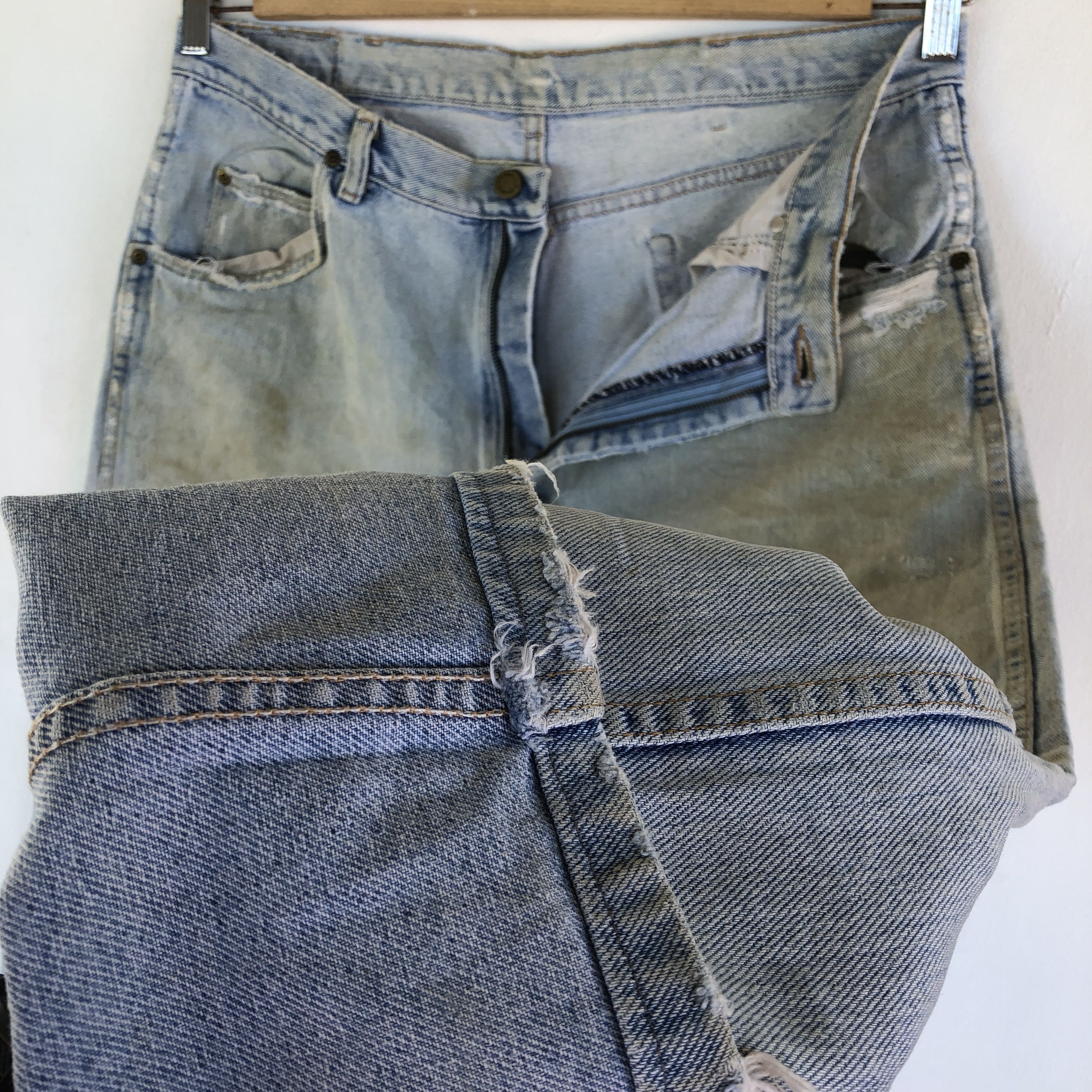 Wrangler Vintage Dirty Wrangler Distressed Jeans Wrangler Denim Size US 34 / EU 50 - 10 Thumbnail