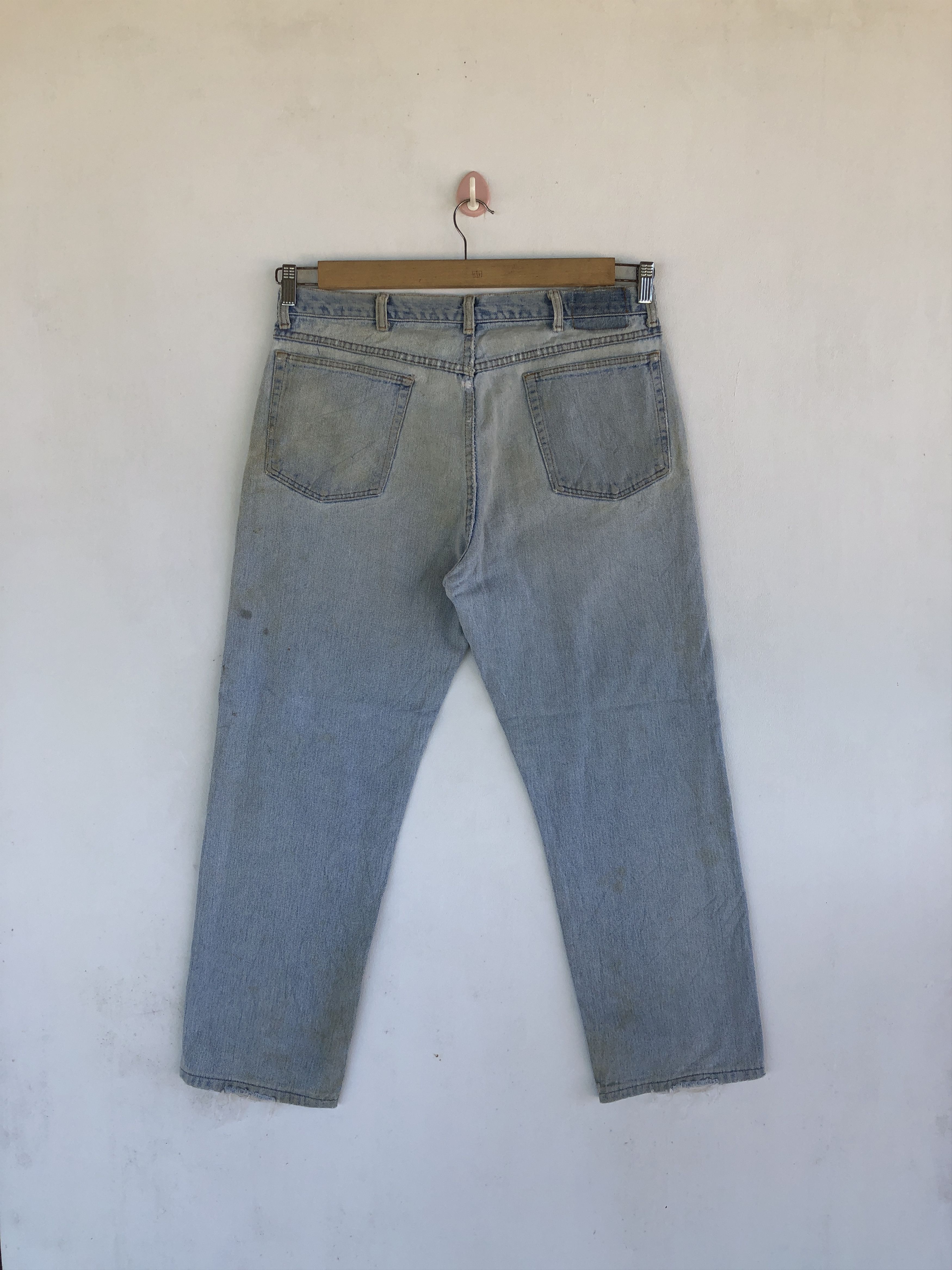 Wrangler Vintage Dirty Wrangler Distressed Jeans Wrangler Denim Size US 34 / EU 50 - 2 Thumbnail