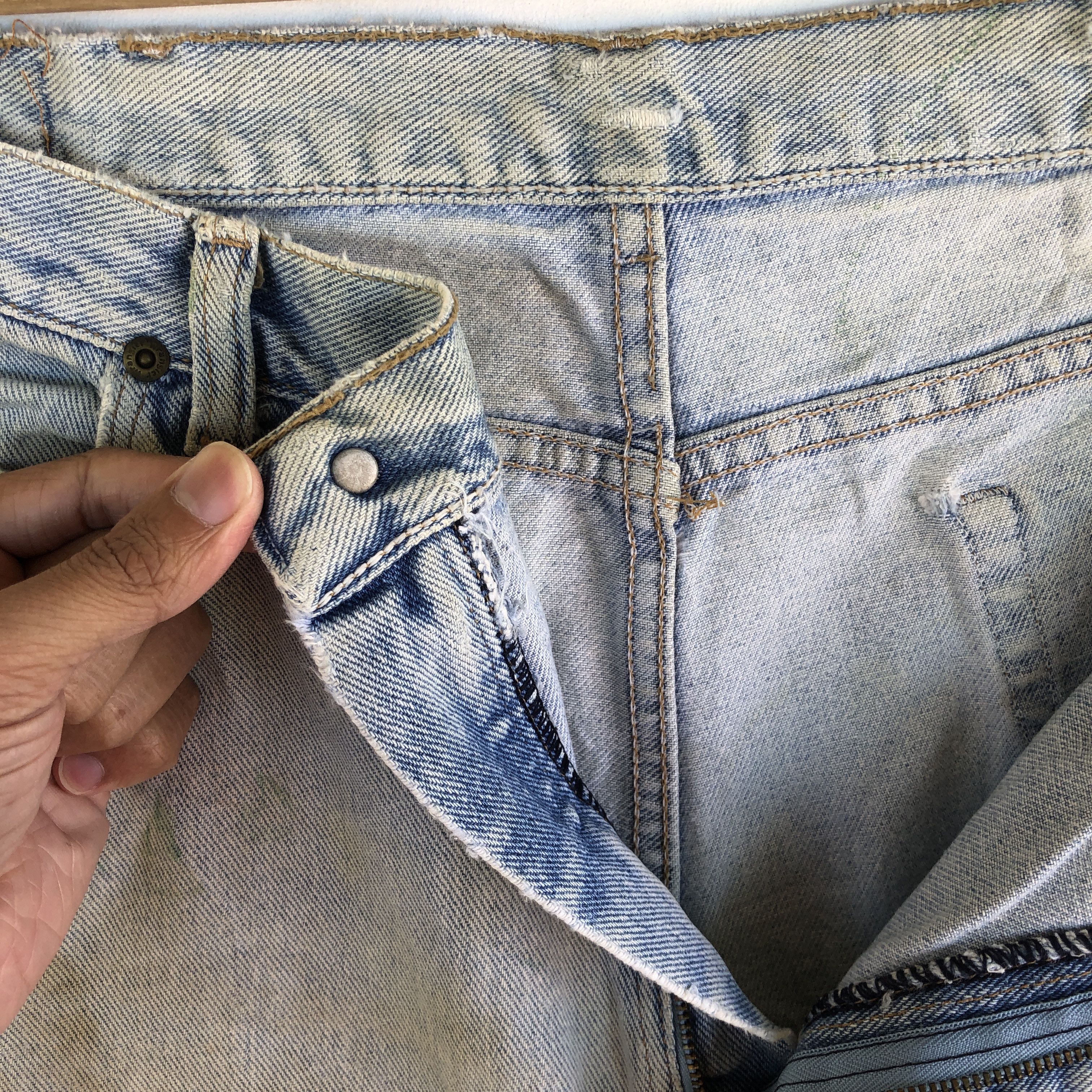 Wrangler Vintage Dirty Wrangler Distressed Jeans Wrangler Denim Size US 34 / EU 50 - 9 Thumbnail