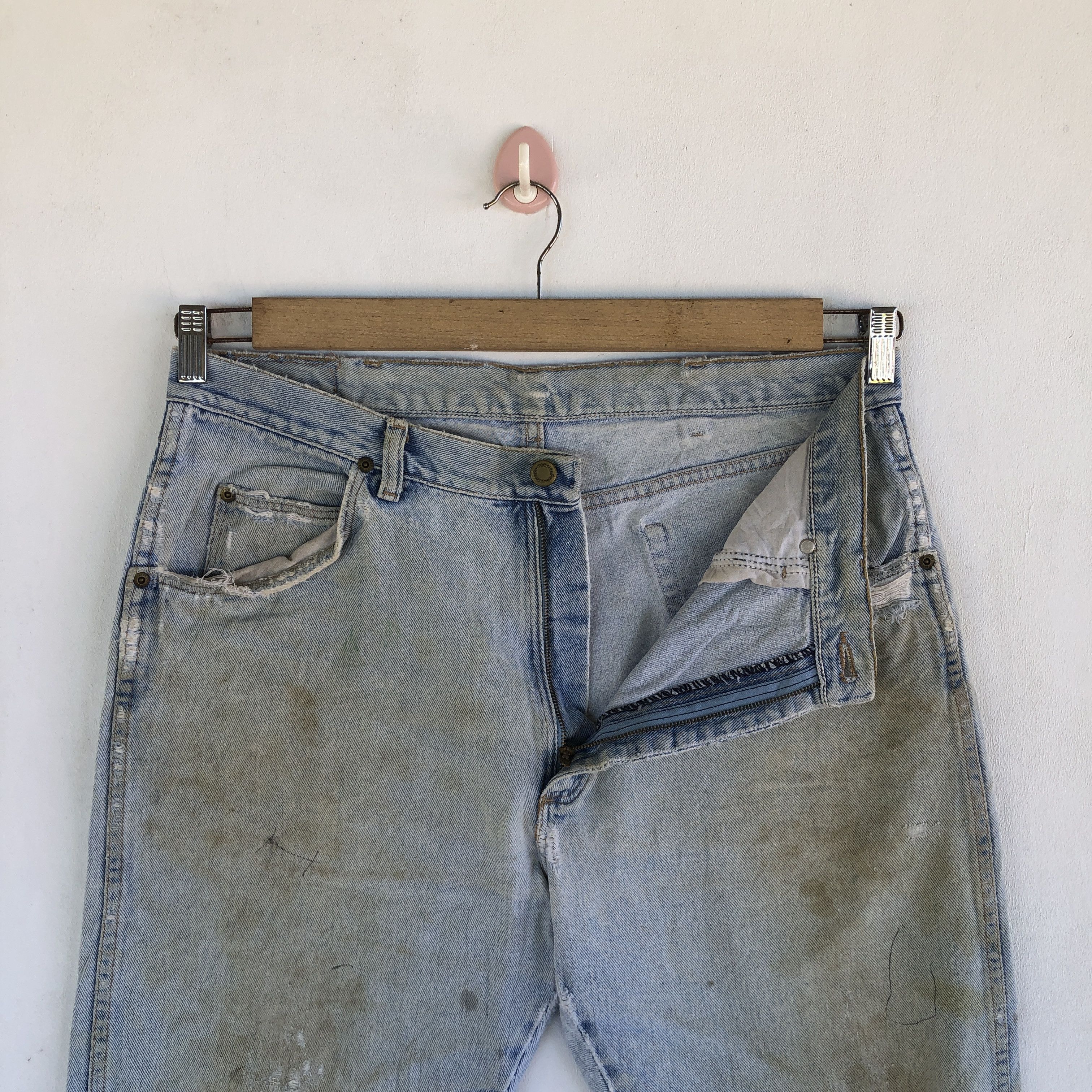 Wrangler Vintage Dirty Wrangler Distressed Jeans Wrangler Denim Size US 34 / EU 50 - 8 Thumbnail