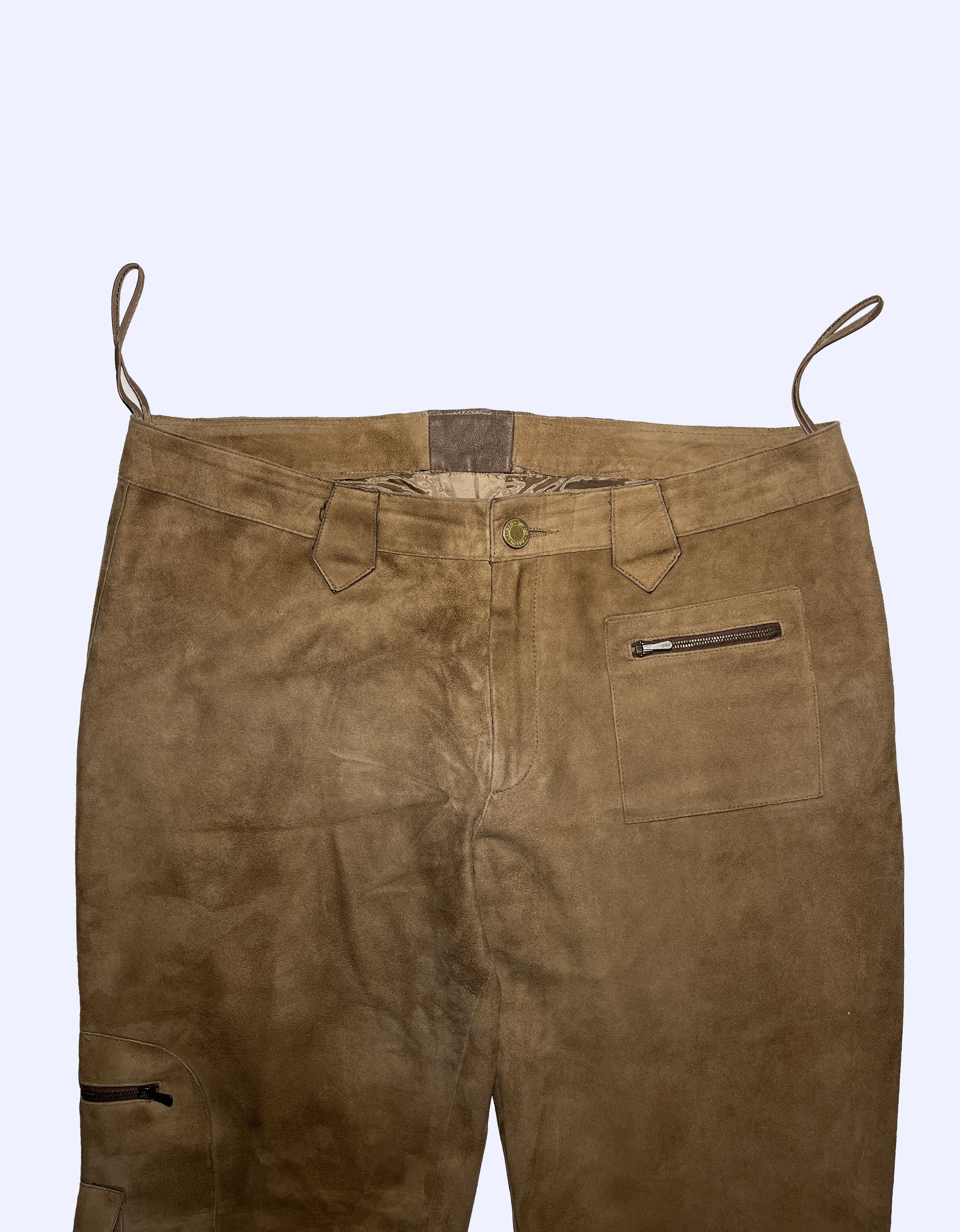 Polo Ralph Lauren × Ralph Lauren × Ralph Lauren Black Label RALPH LAUREN Equestrian W's Lamb suede Lamb leather Pants Size 24" / US 00 / IT 34 - 2 Thumbnail
