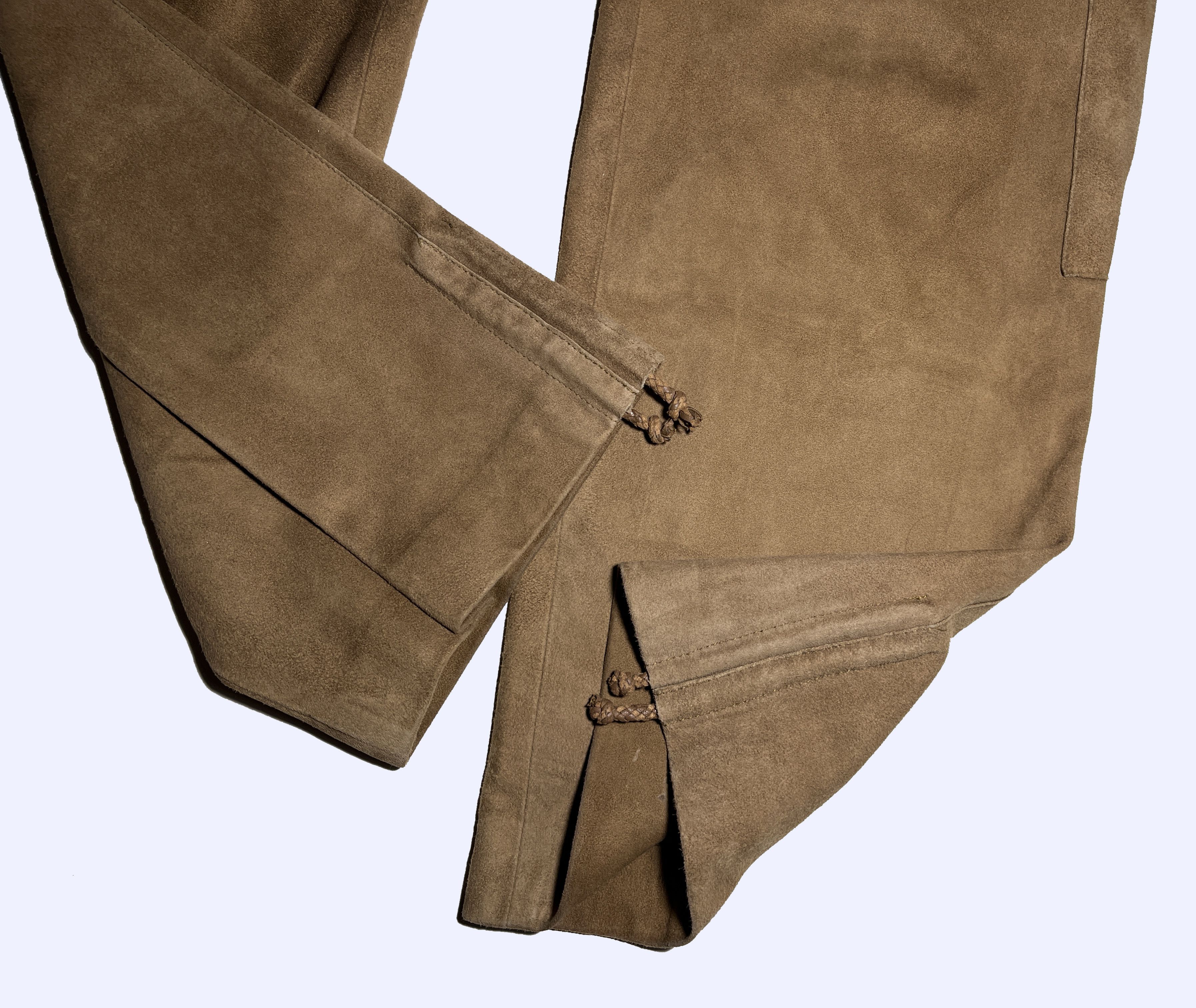Polo Ralph Lauren × Ralph Lauren × Ralph Lauren Black Label RALPH LAUREN Equestrian W's Lamb suede Lamb leather Pants Size 24" / US 00 / IT 34 - 11 Thumbnail