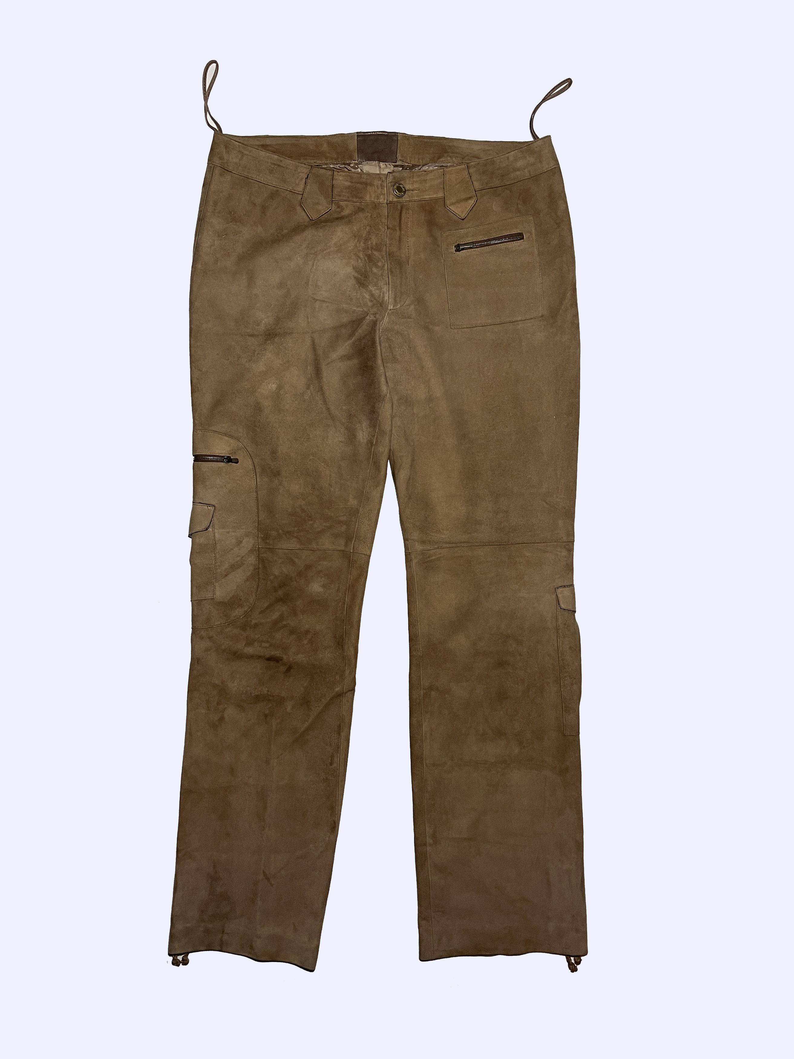 Polo Ralph Lauren × Ralph Lauren × Ralph Lauren Black Label RALPH LAUREN Equestrian W's Lamb suede Lamb leather Pants Size 24" / US 00 / IT 34 - 1 Thumbnail