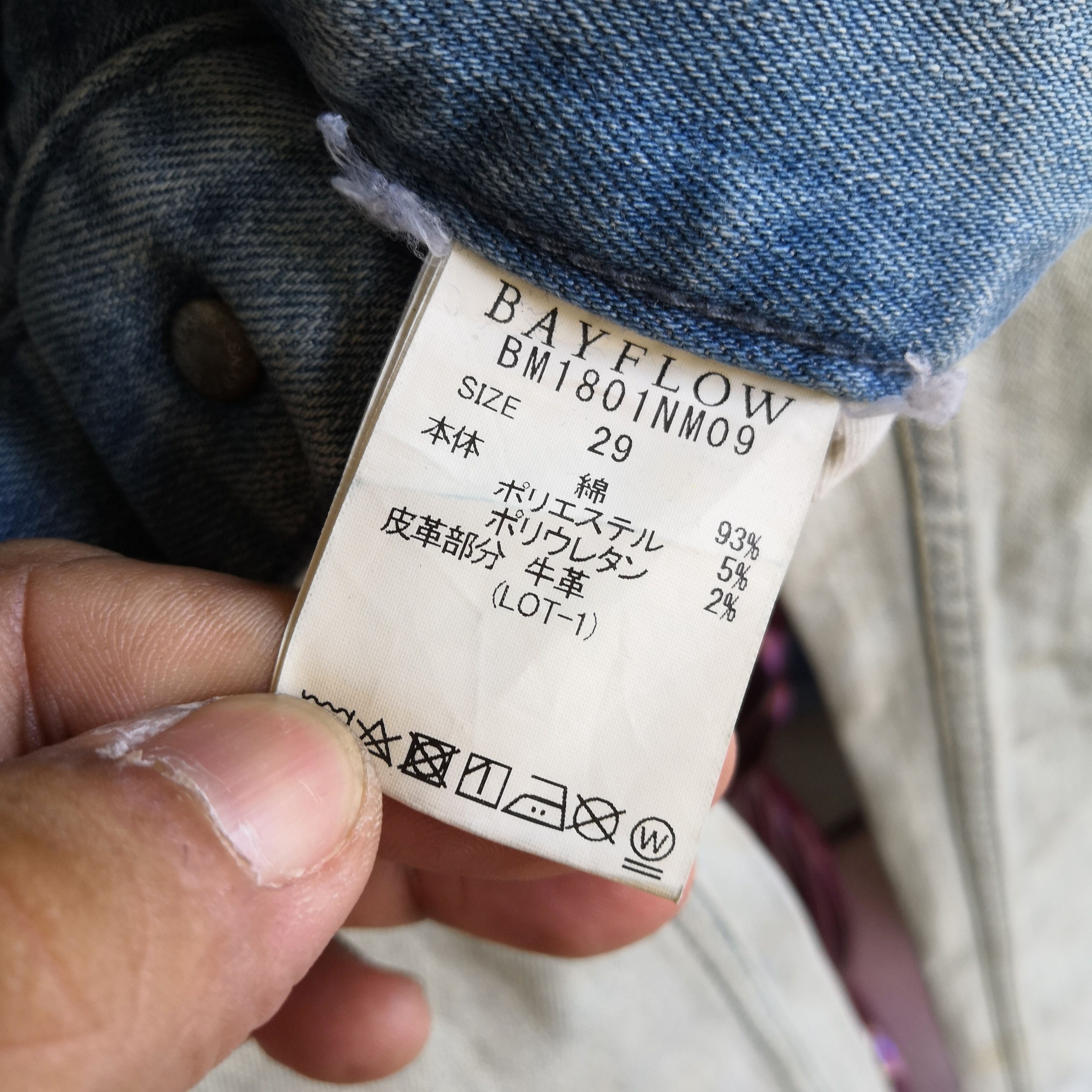 Japanese Brand Rusty Bayflow Distressed Dirty Denim Jeans Skinny Pants Size US 30 / EU 46 - 8 Thumbnail